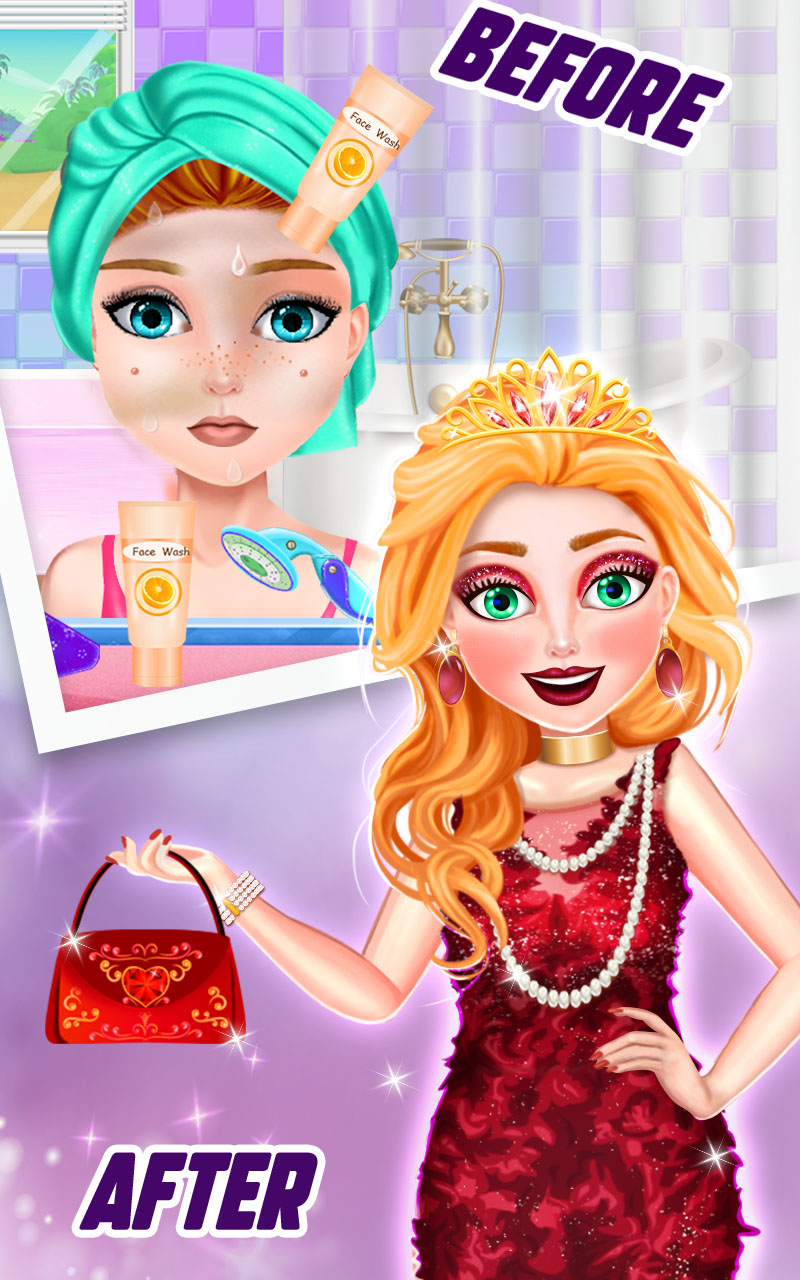اسکرین شات 1 برنامه Superstar Dress-up Makeup Game