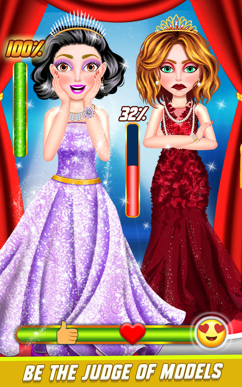 اسکرین شات 2 برنامه Superstar Dress-up Makeup Game