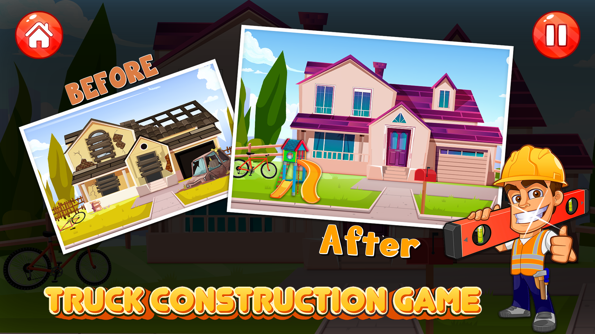 اسکرین شات 5 بازی Build a House - Truck Games