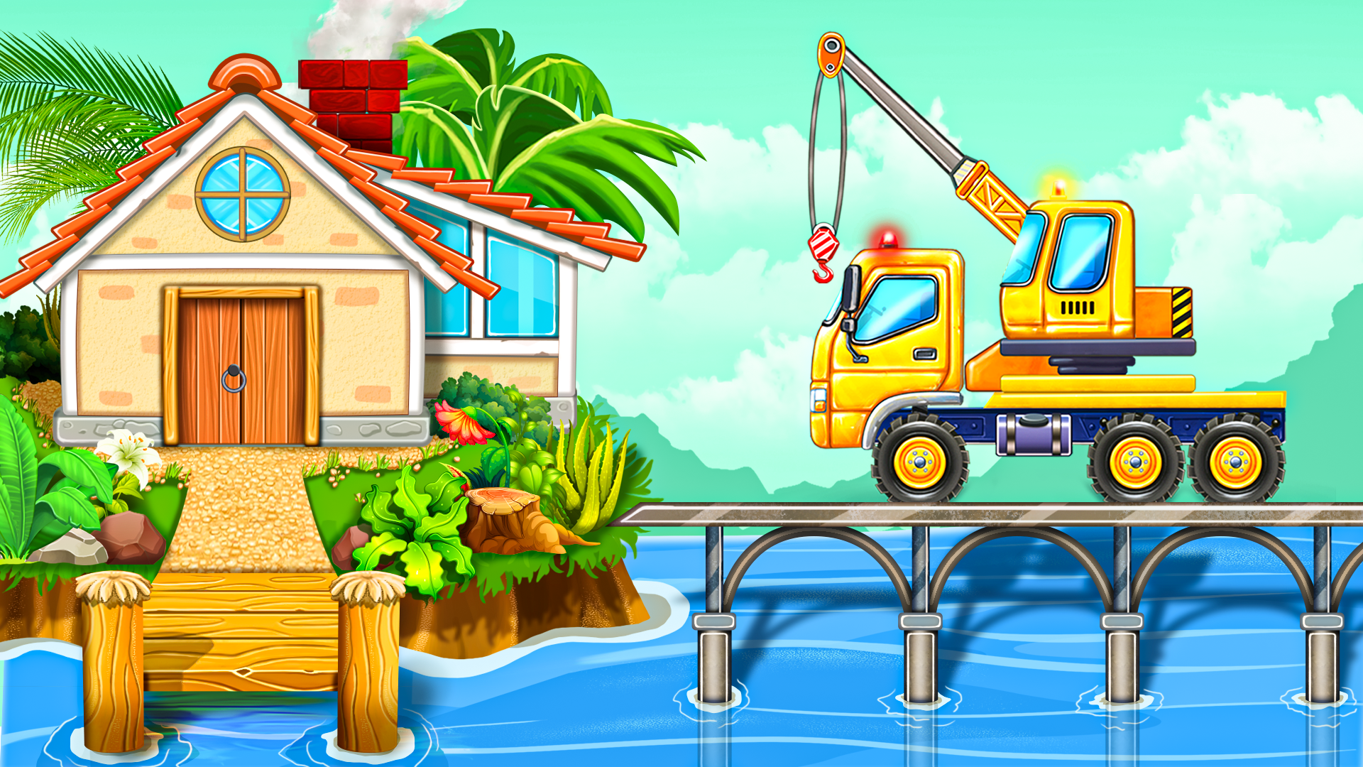 اسکرین شات 1 بازی Build a House - Truck Games