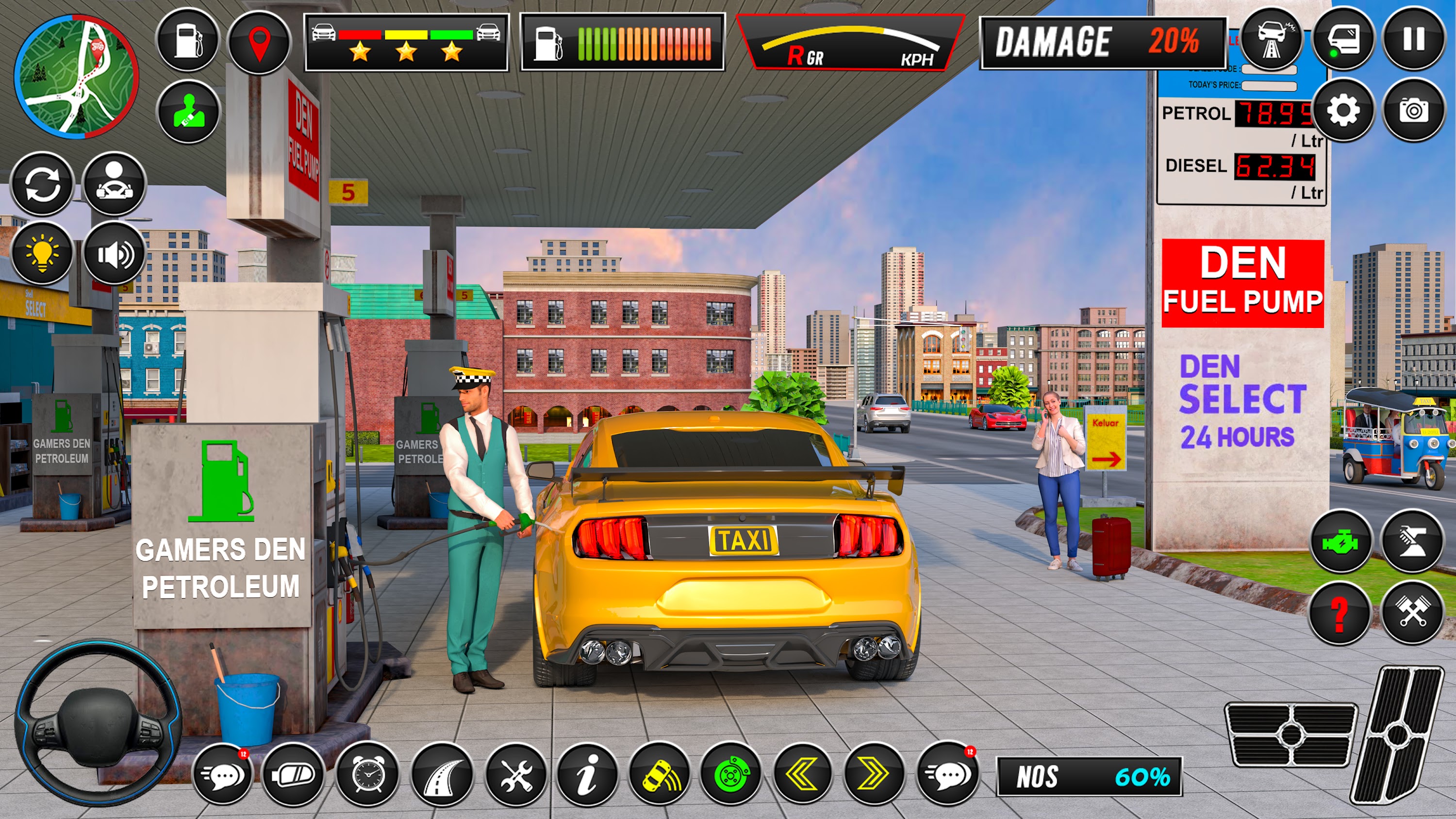 اسکرین شات 1 بازی City Taxi Simulator Car Drive