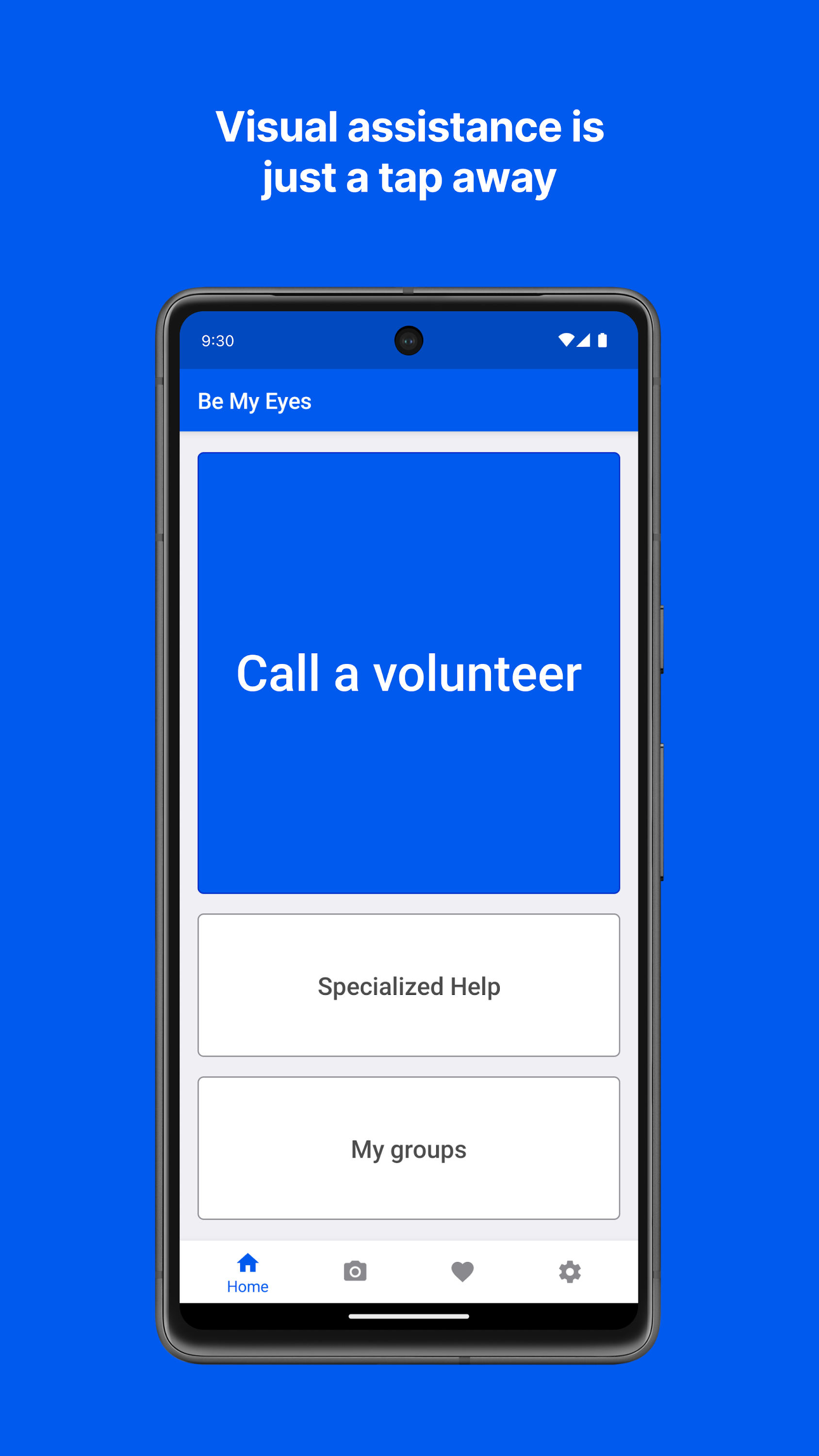 اسکرین شات 1 برنامه Be My Eyes