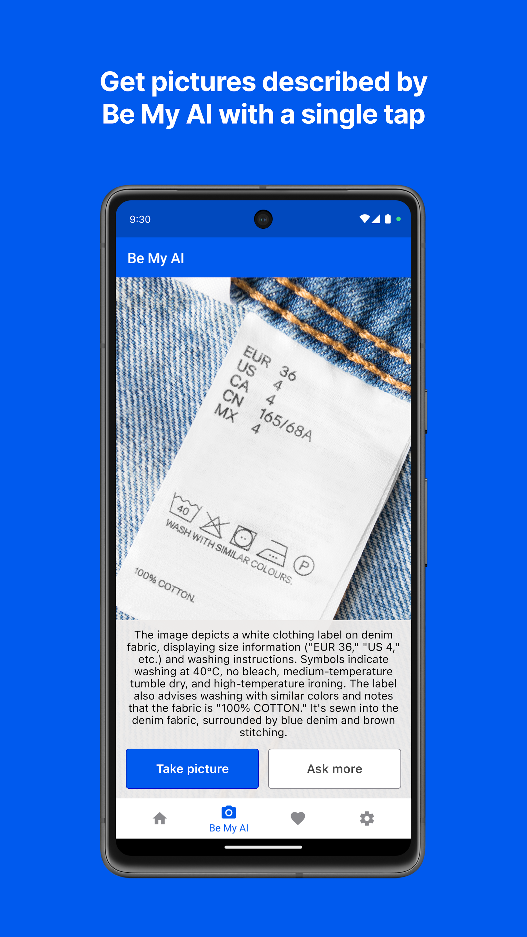 اسکرین شات 2 برنامه Be My Eyes