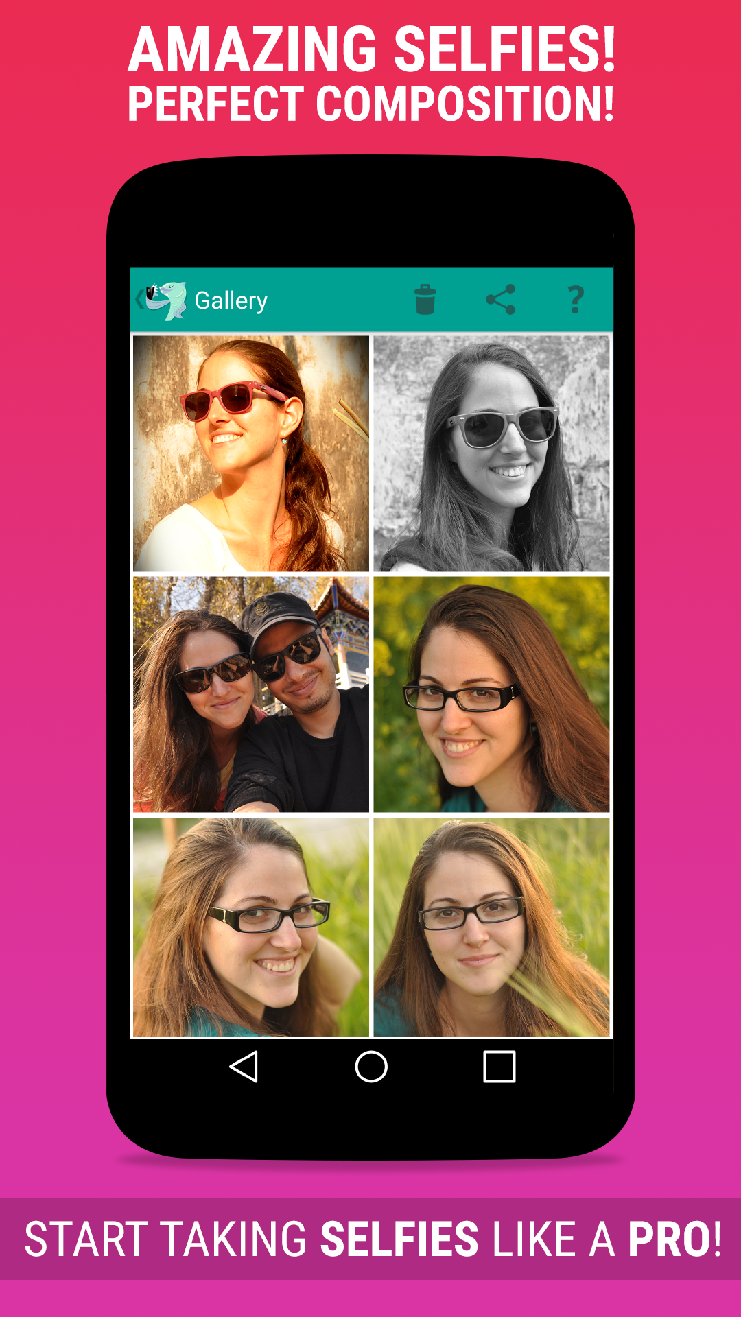 اسکرین شات 7 برنامه Selfish - Selfie Camera