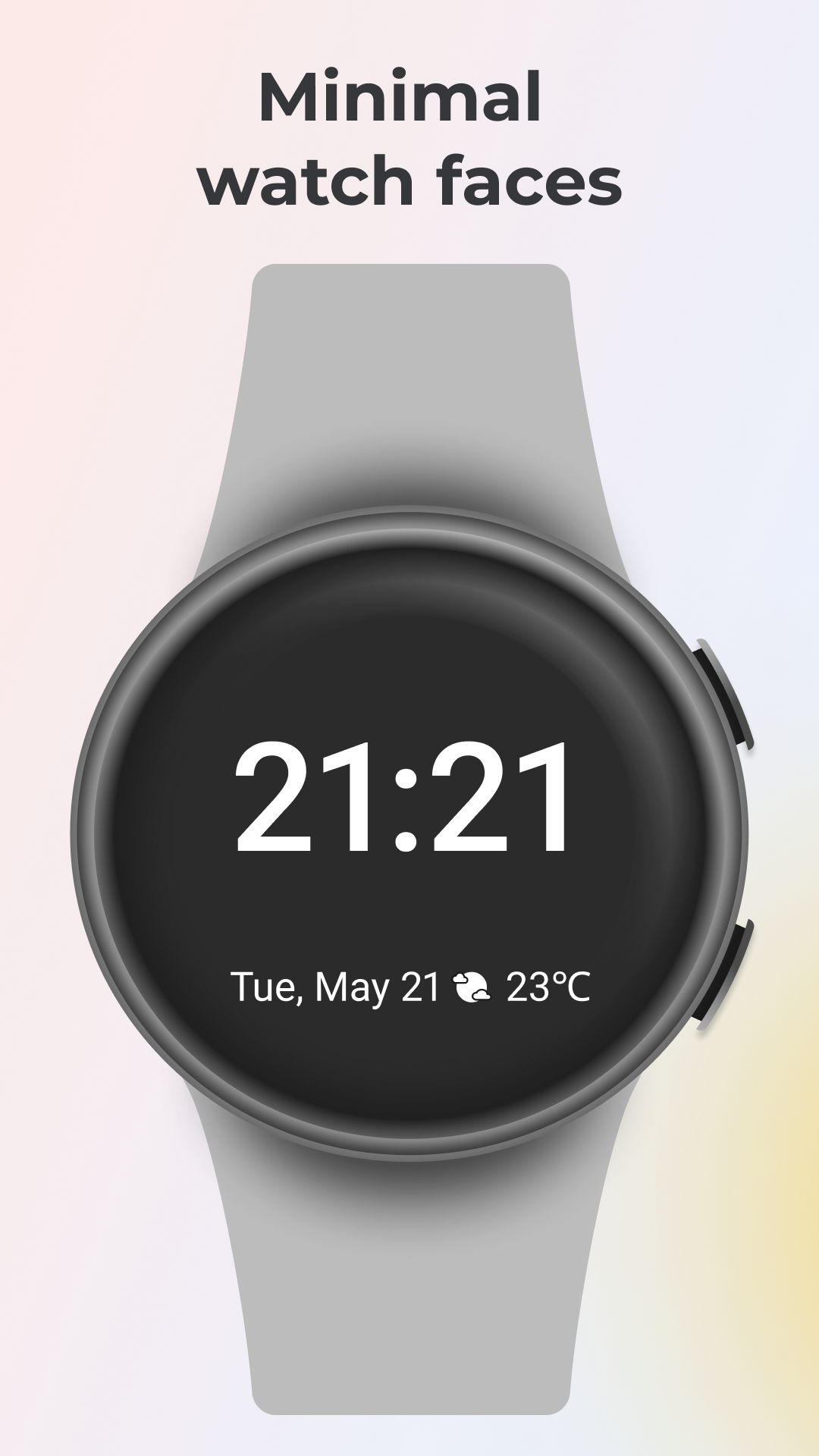 اسکرین شات 1 برنامه Minimal Watch Faces