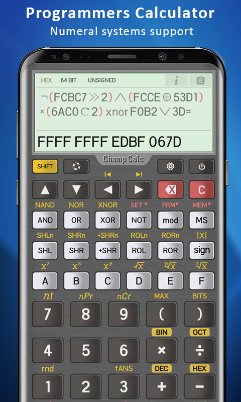 اسکرین شات 2 برنامه Champ Scientific Calculator