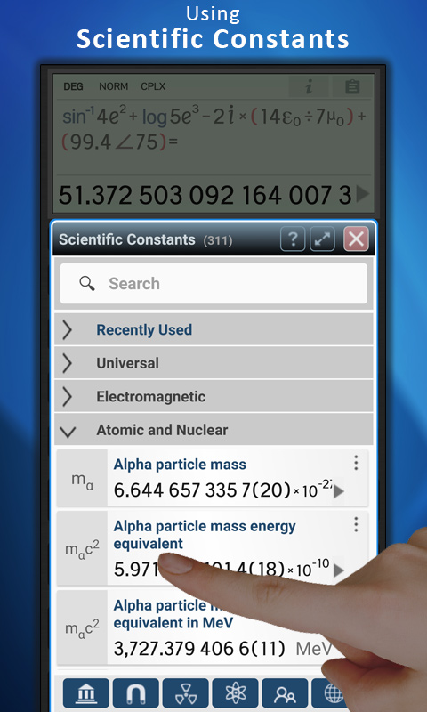 اسکرین شات 6 برنامه Champ Scientific Calculator