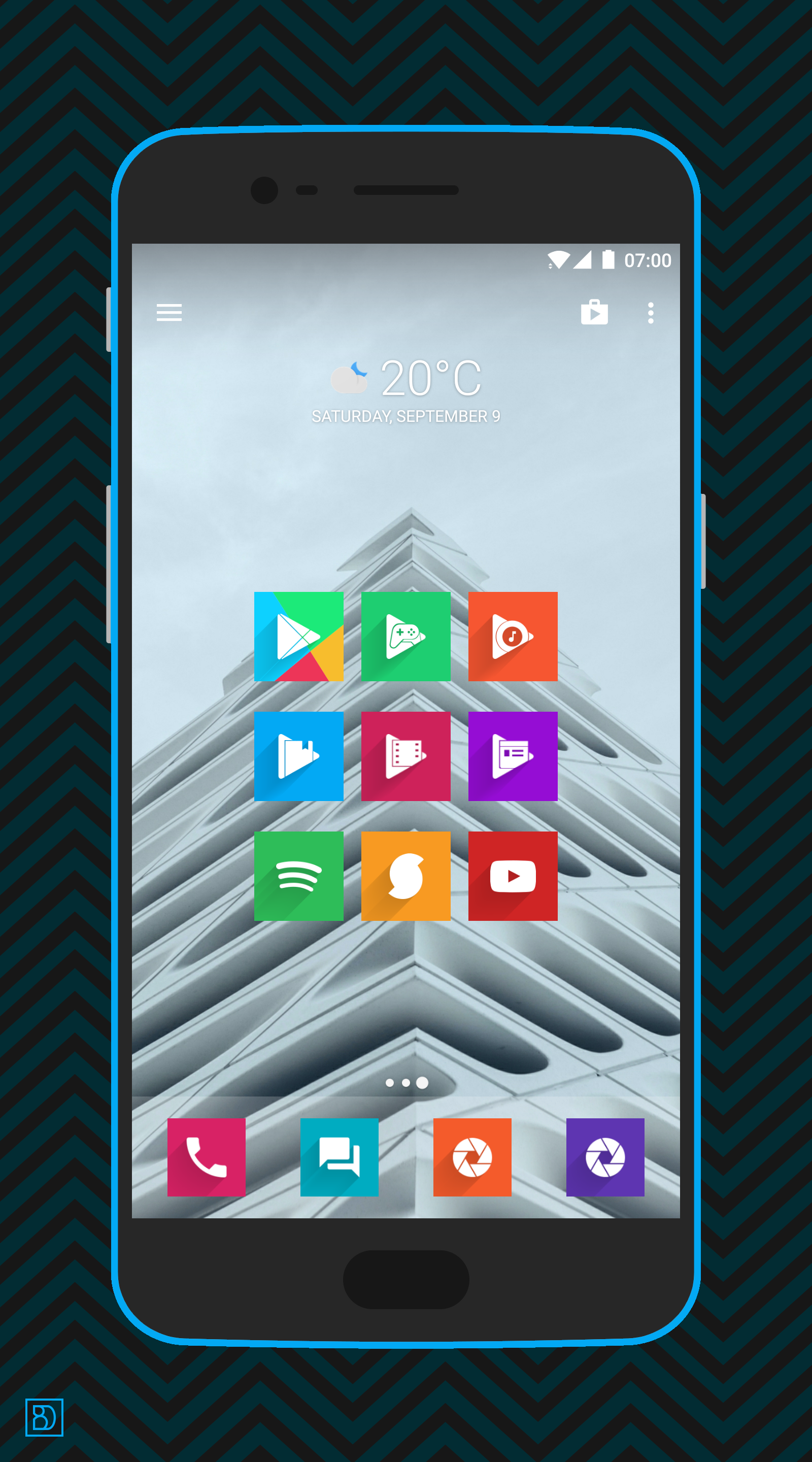 اسکرین شات 3 برنامه Voxel – Flat Style Icon Pack
