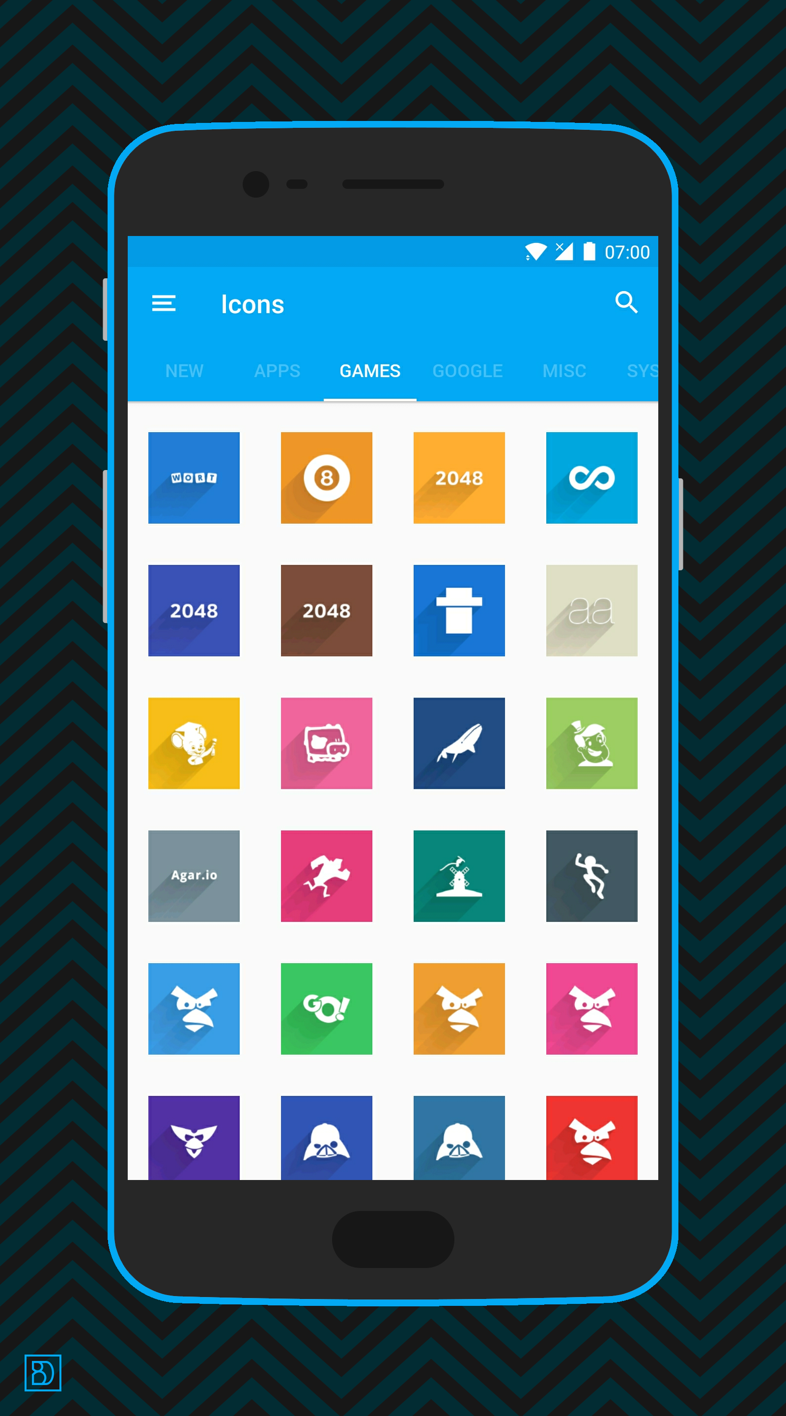 اسکرین شات 5 برنامه Voxel – Flat Style Icon Pack
