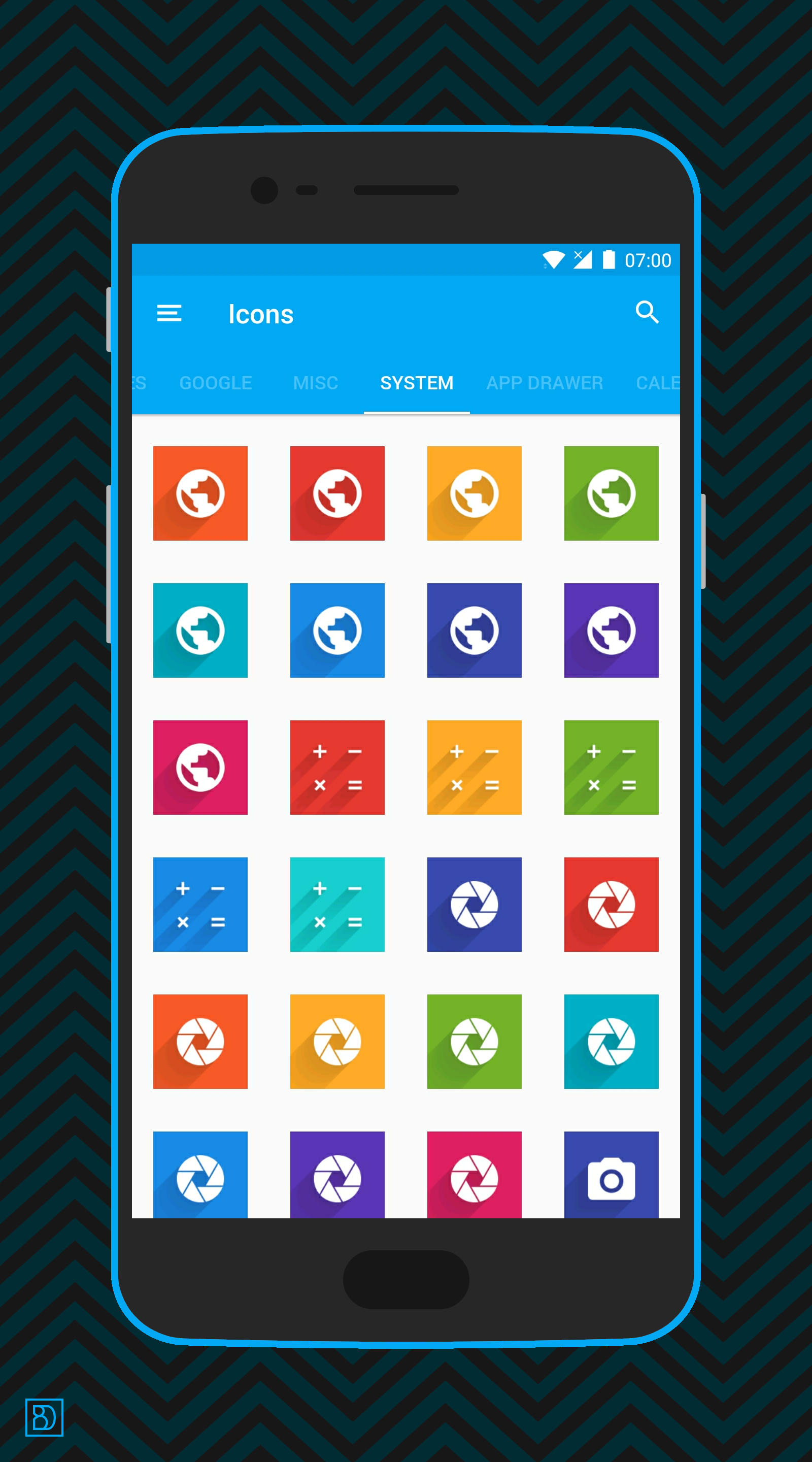 اسکرین شات 8 برنامه Voxel – Flat Style Icon Pack