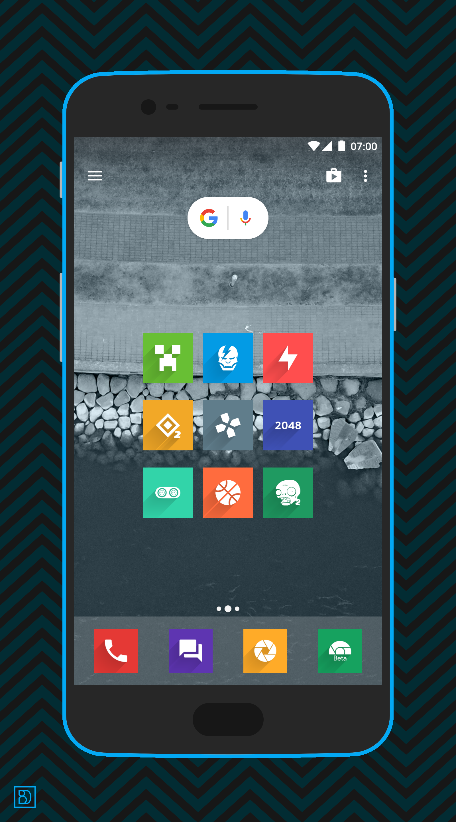 اسکرین شات 2 برنامه Voxel – Flat Style Icon Pack