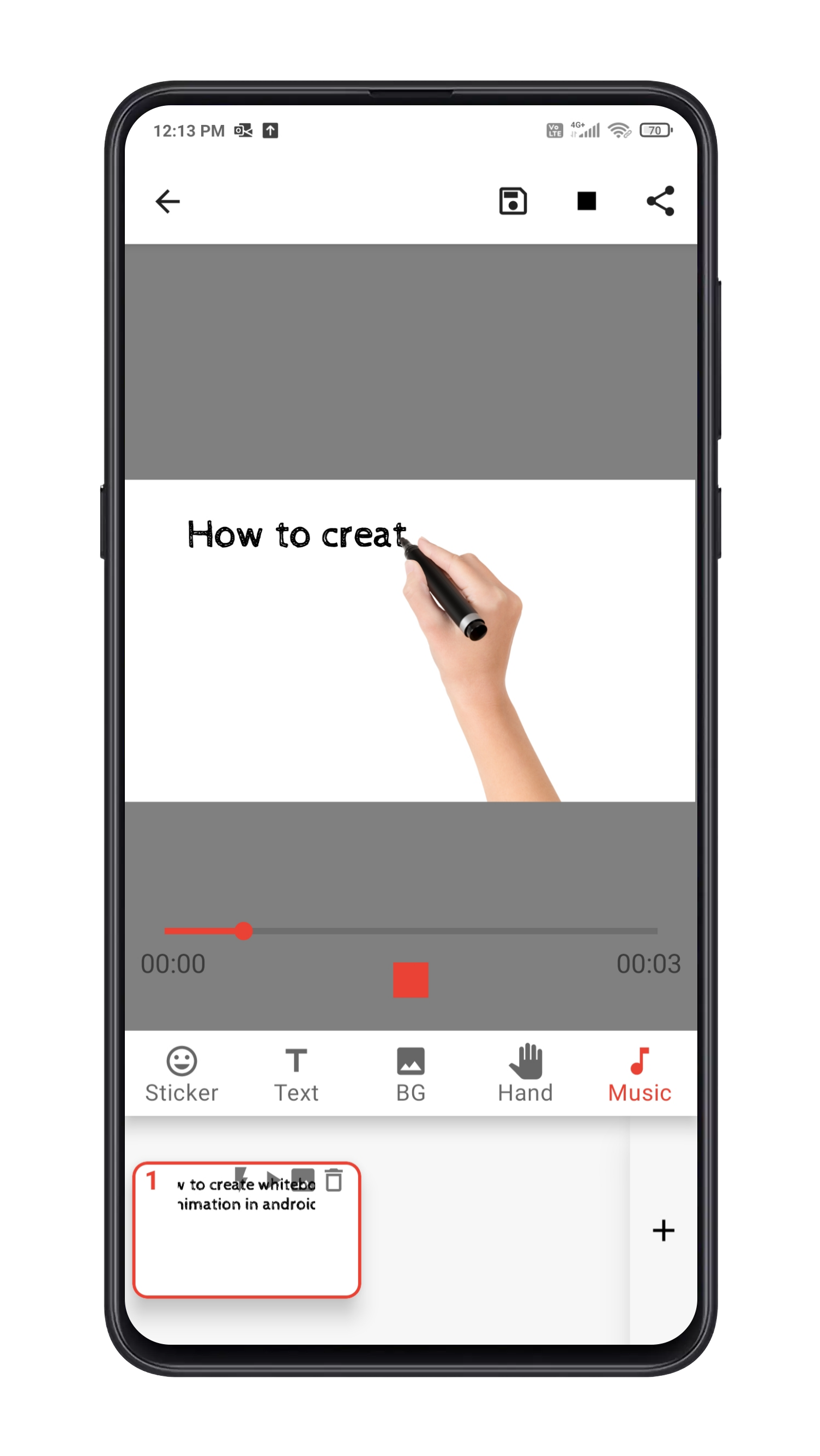 اسکرین شات 5 برنامه Benime-Whiteboard Video Maker