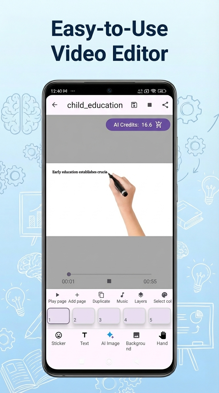 اسکرین شات 5 برنامه Benime-Whiteboard Video Maker