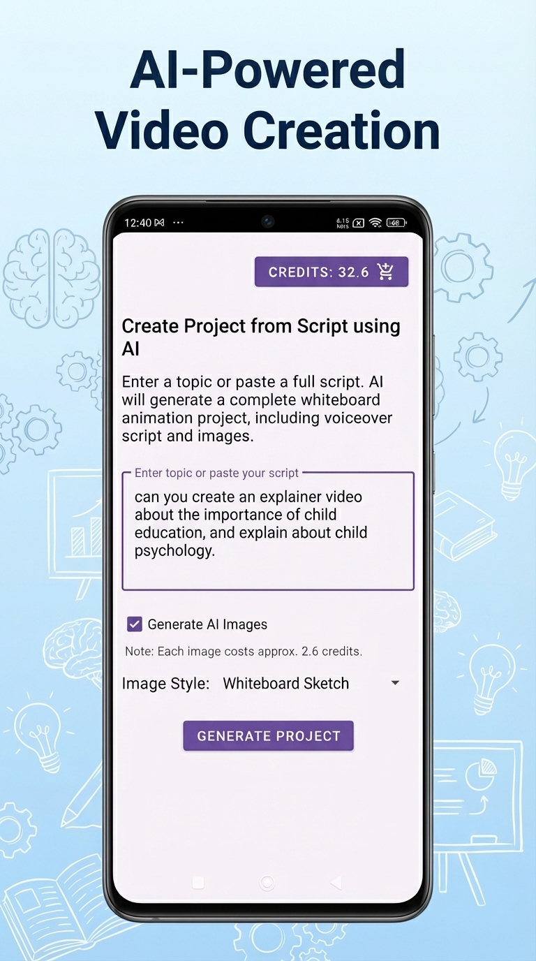 اسکرین شات 4 برنامه Benime-Whiteboard Video Maker