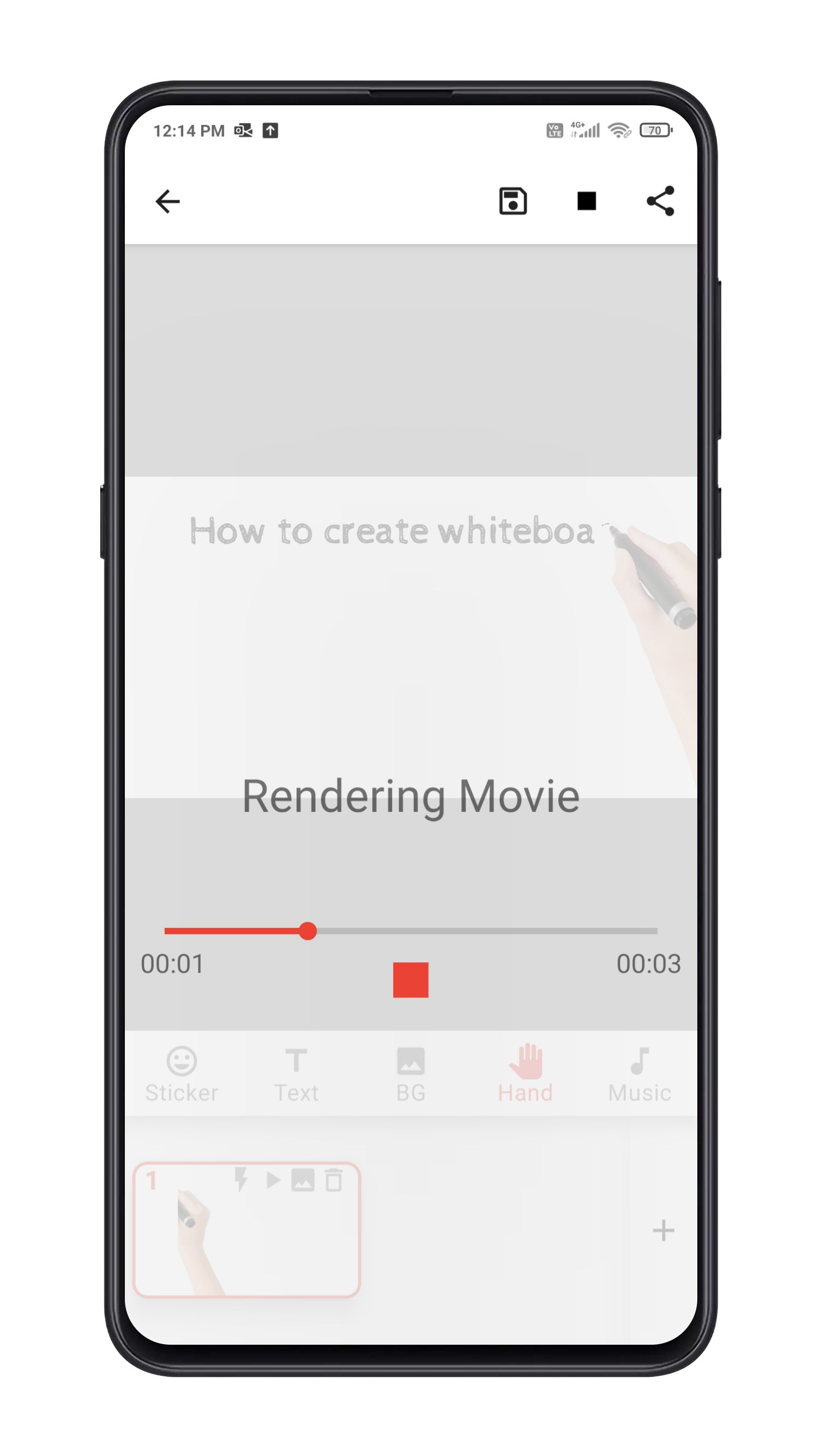 اسکرین شات 7 برنامه Benime-Whiteboard Video Maker