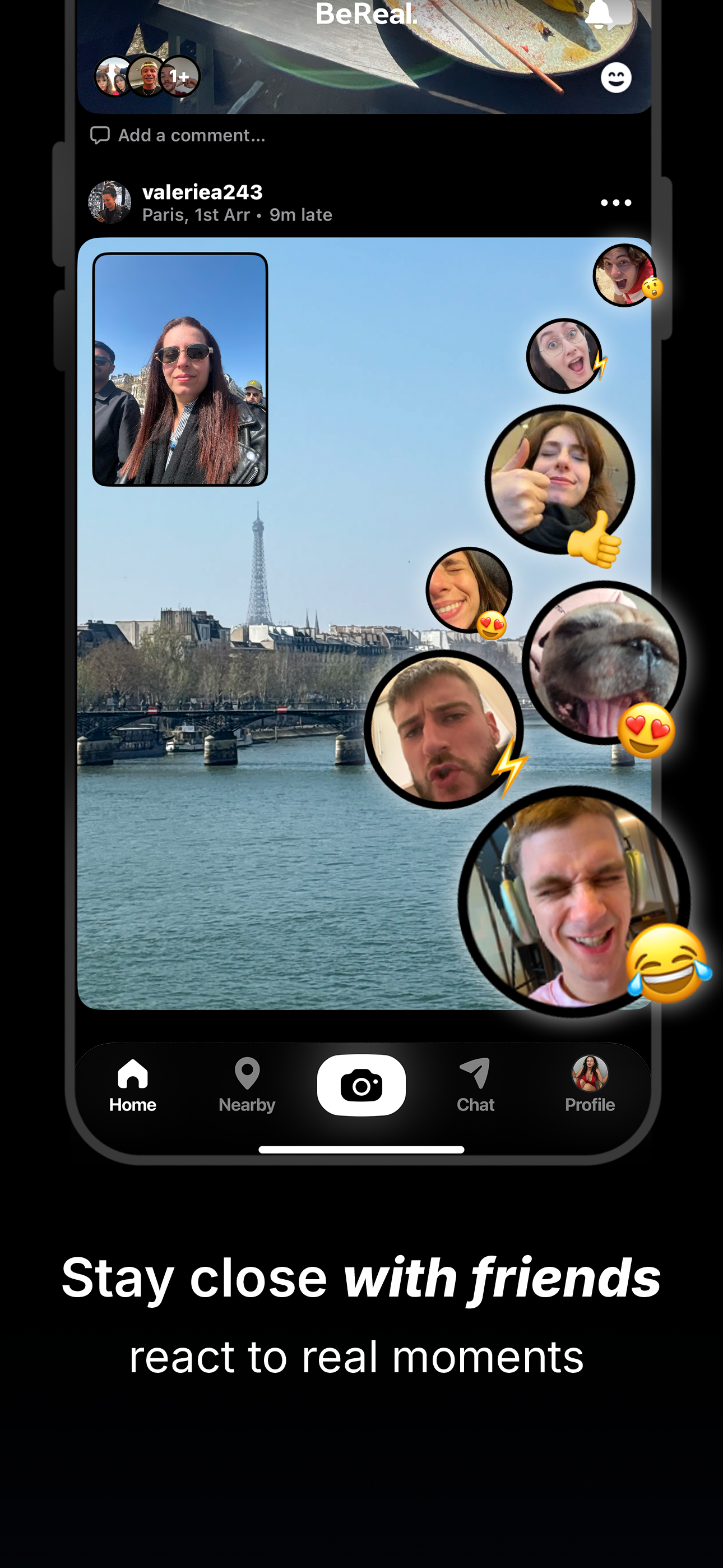 اسکرین شات 4 برنامه BeReal. Your friends for real.