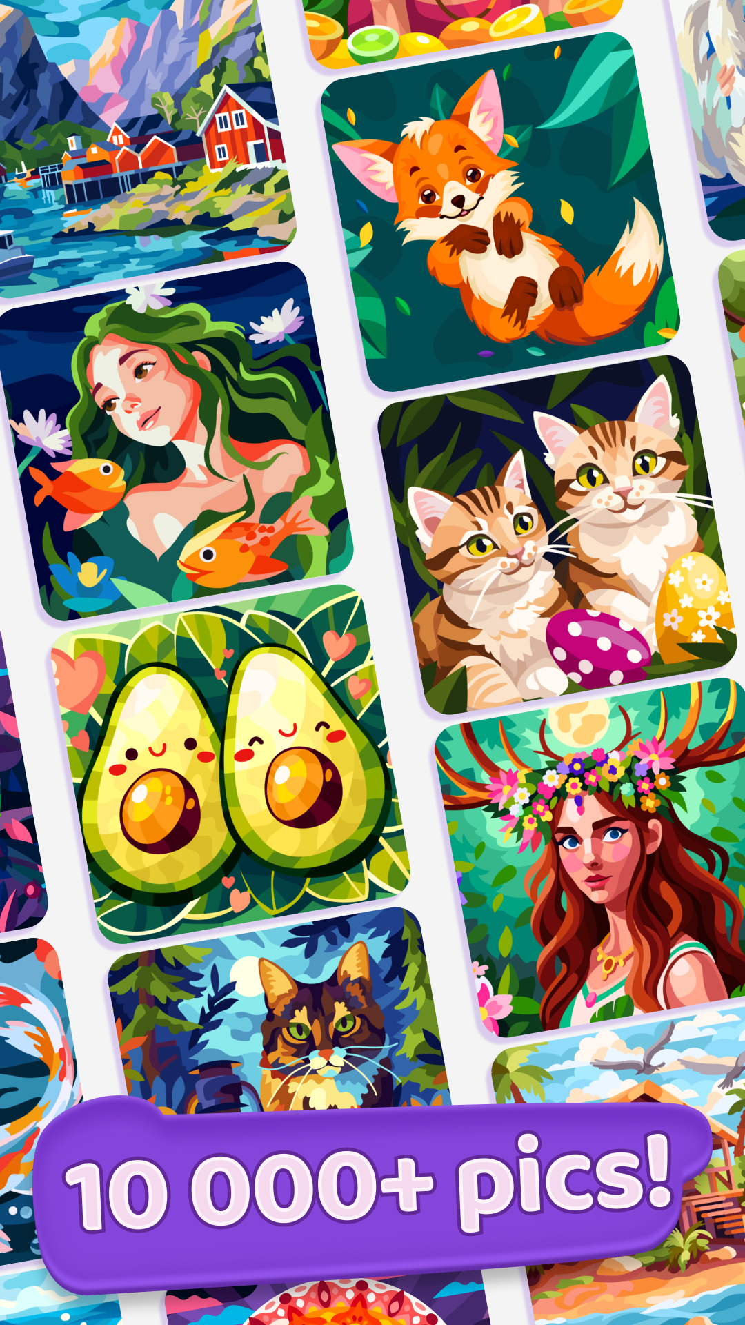 اسکرین شات 4 بازی Gallery: Color by number game