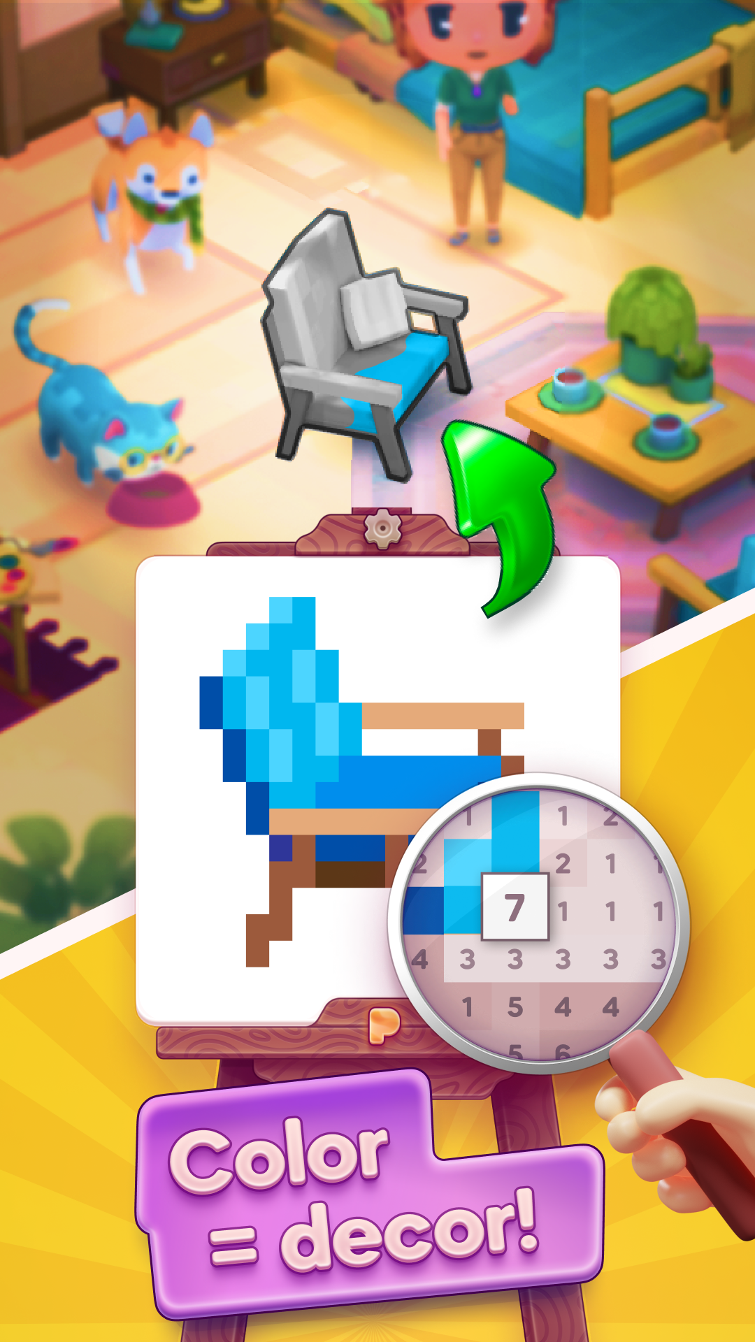 اسکرین شات 1 بازی Pixelwoods: Color by number