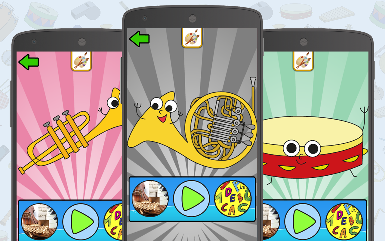 اسکرین شات 4 بازی Musical Instruments for Kids
