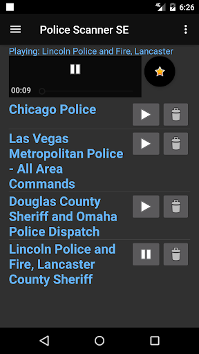اسکرین شات 7 برنامه Police Scanner Multi-Channel Player