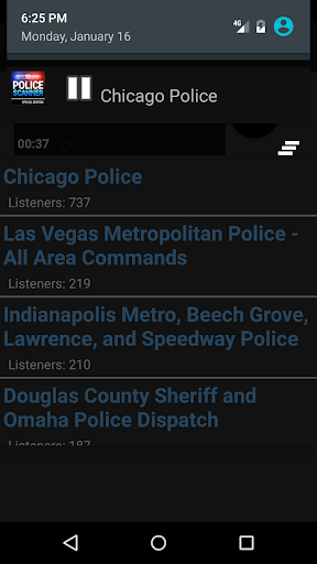 اسکرین شات 6 برنامه Police Scanner Multi-Channel Player