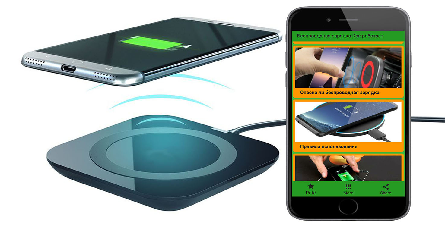 اسکرین شات 1 برنامه Wireless charging qi