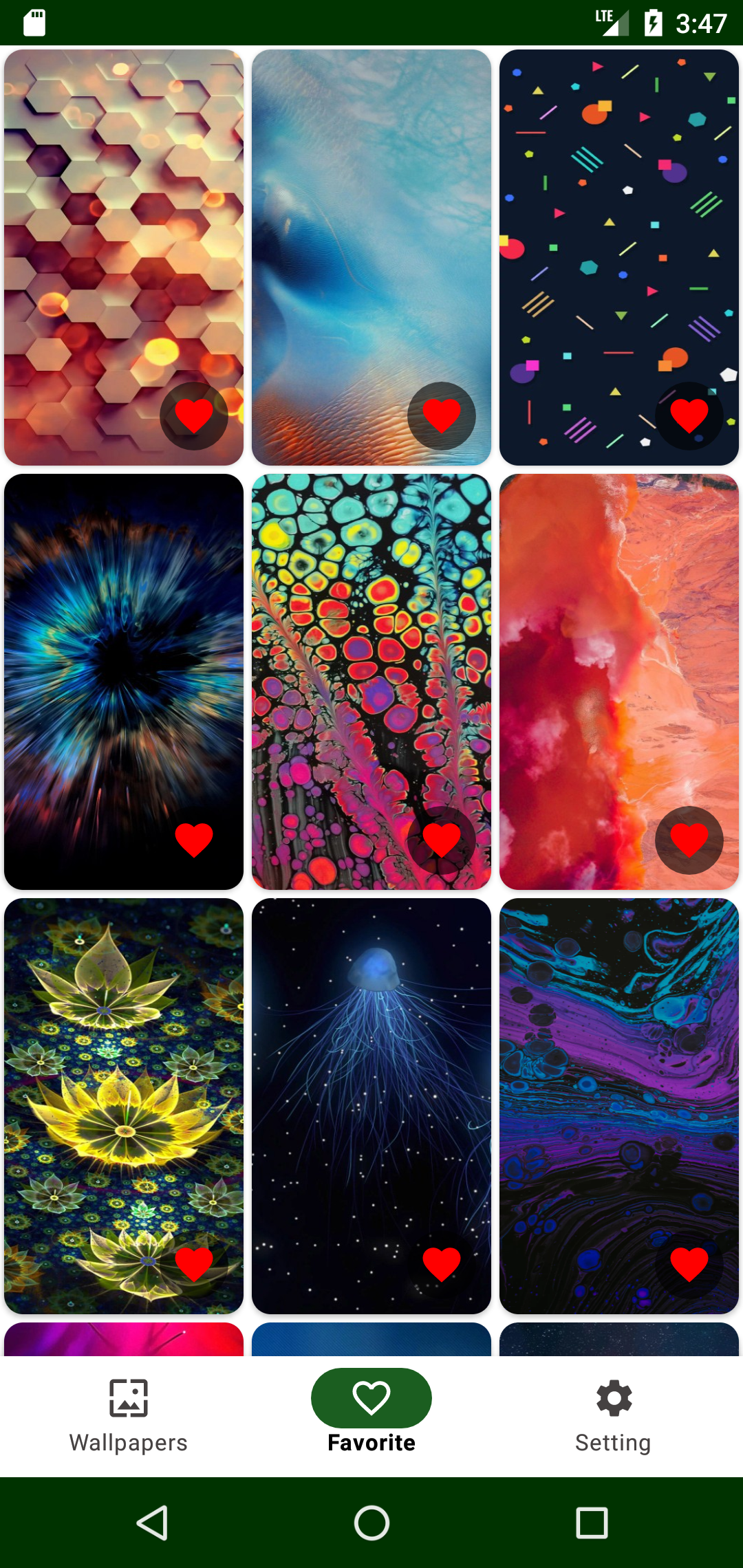 اسکرین شات 3 برنامه Abstract Wallpaper