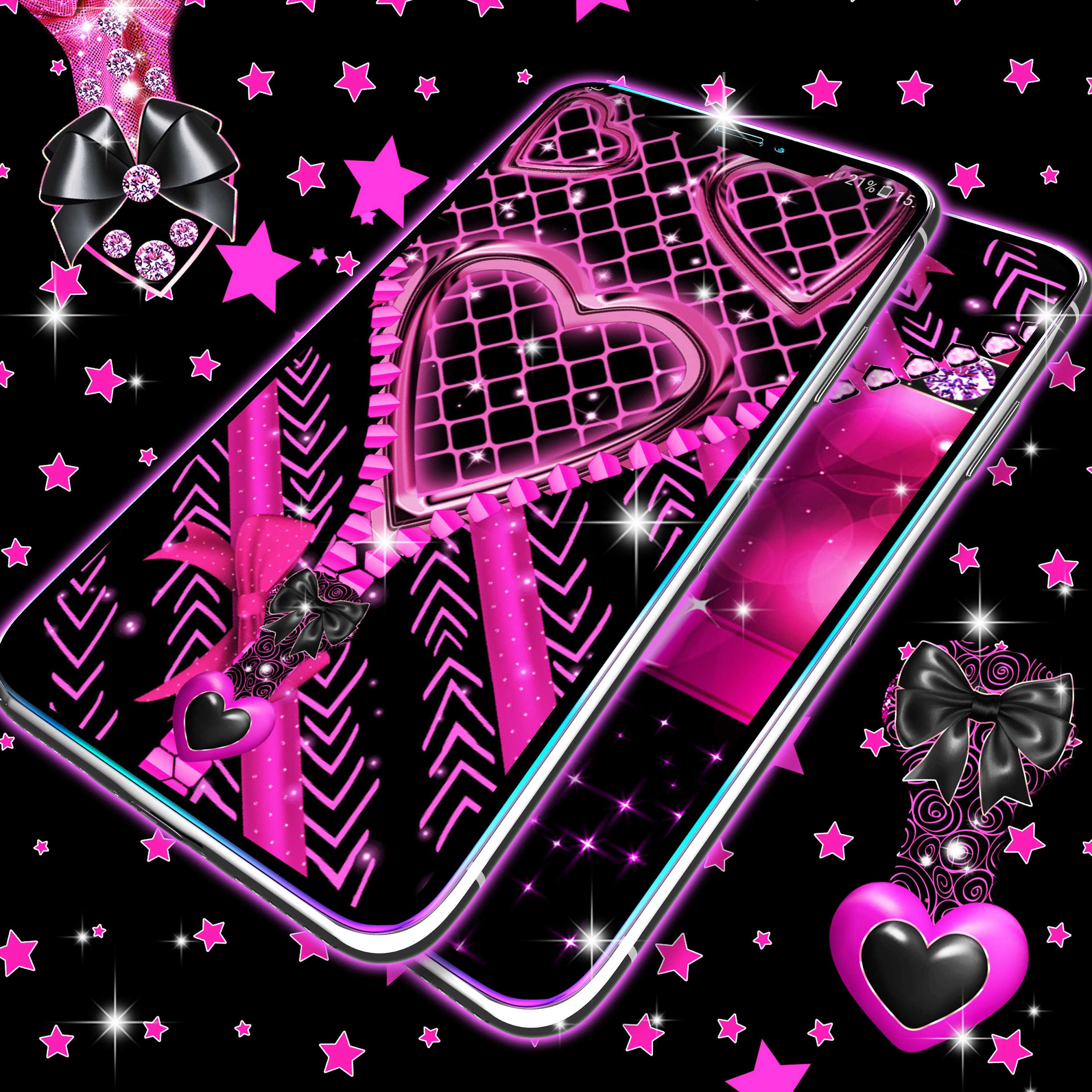 اسکرین شات 2 برنامه Locker black and pink