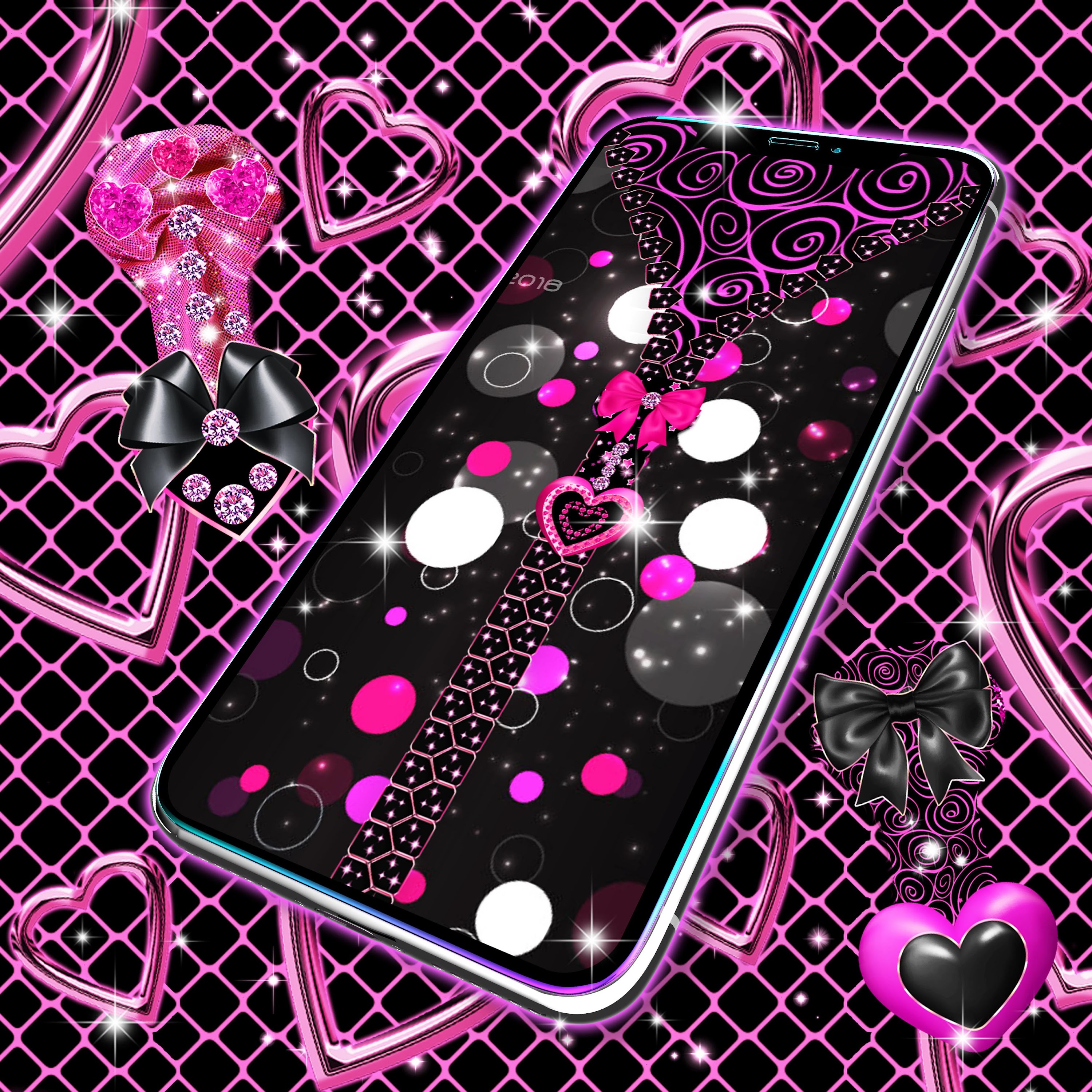 اسکرین شات 6 برنامه Locker black and pink