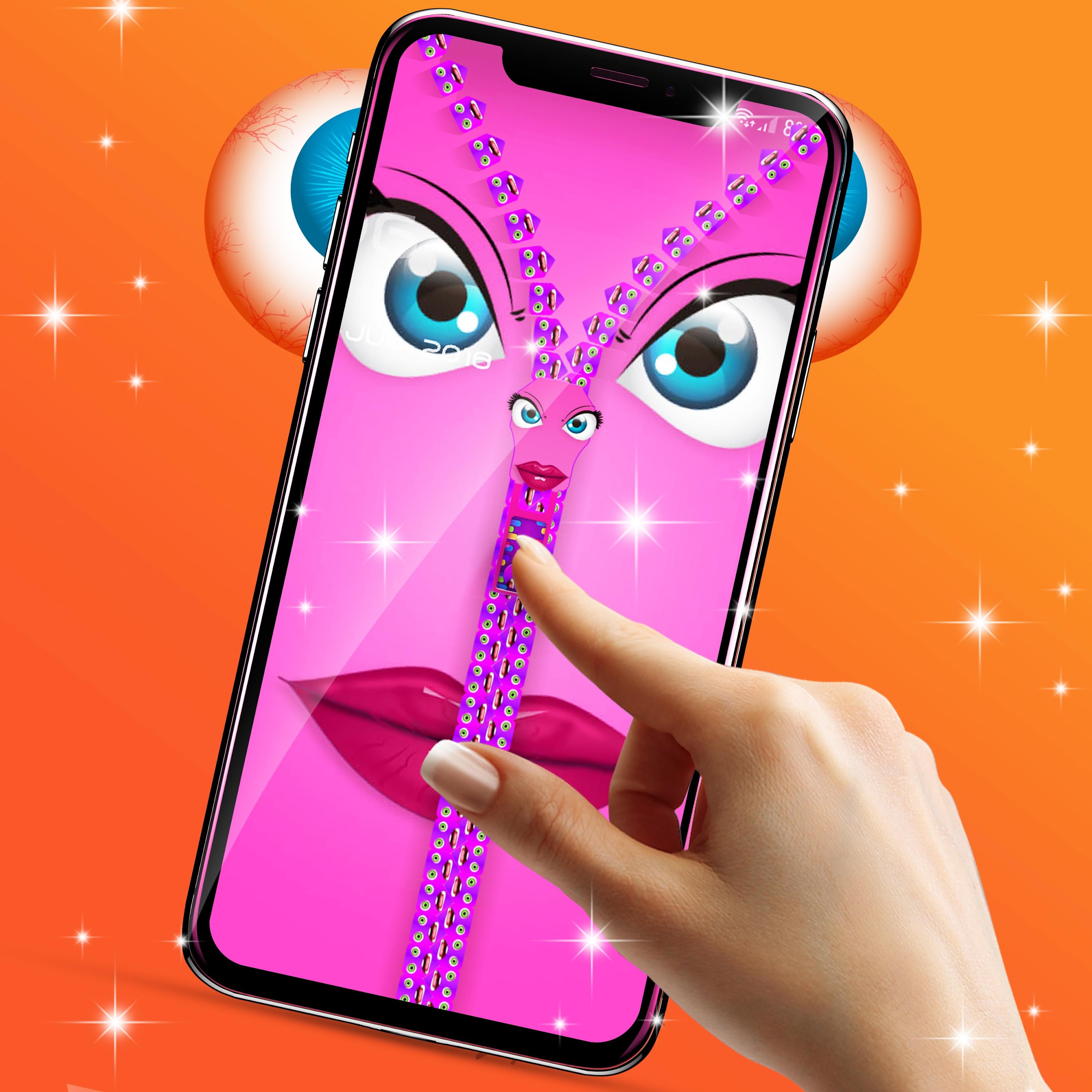 اسکرین شات 4 برنامه Lock screen with eyes