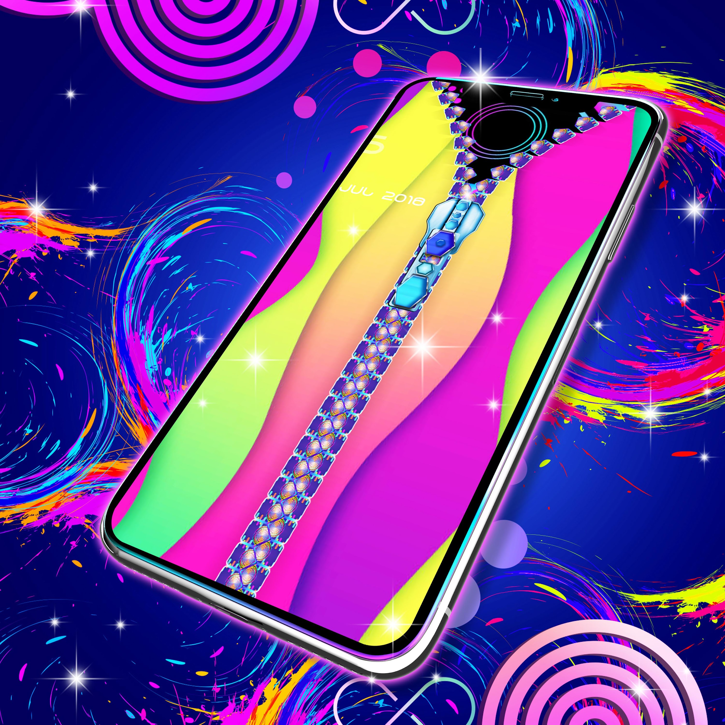 اسکرین شات 4 برنامه Zipper theme for lock screen