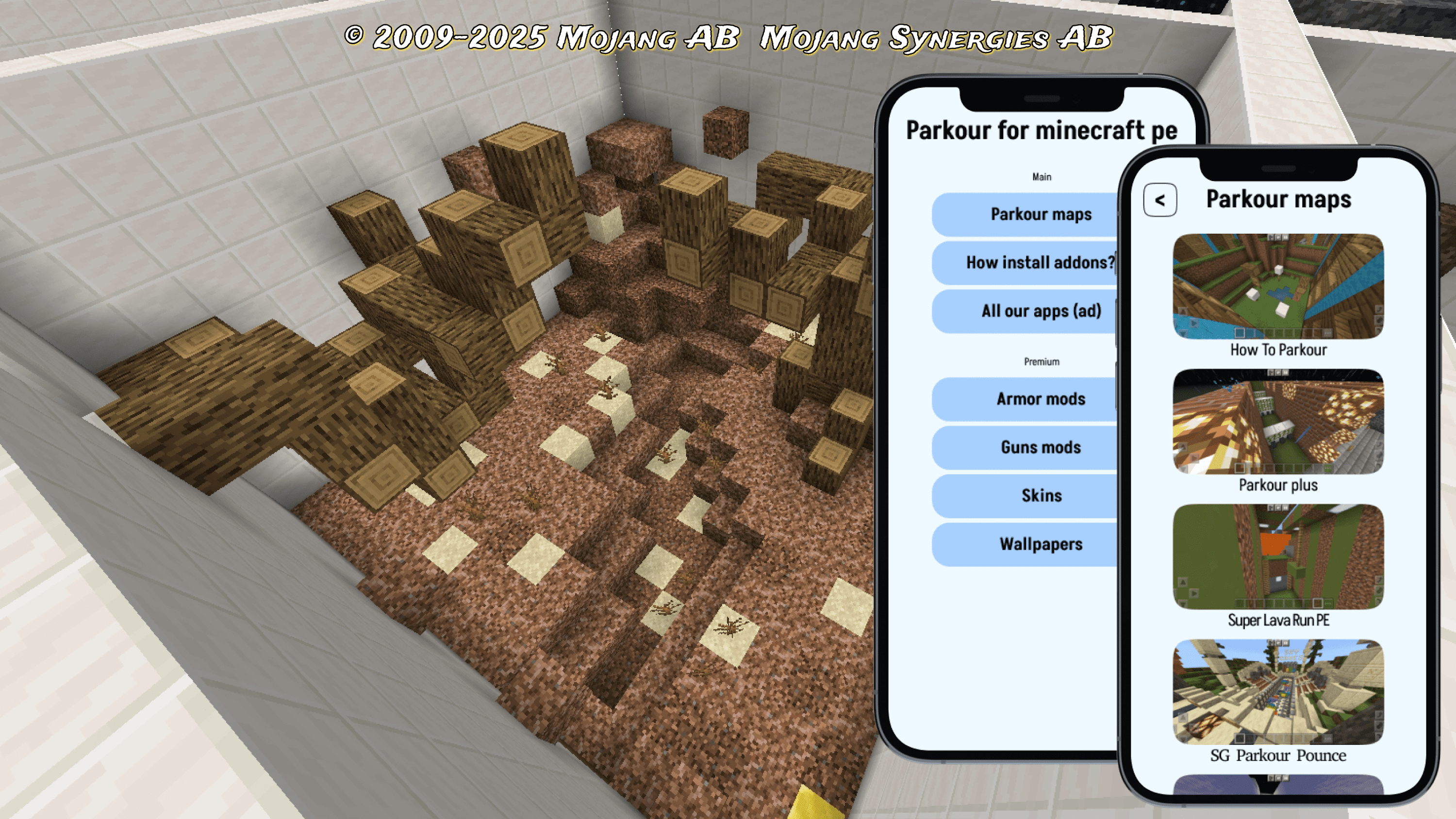 اسکرین شات 2 برنامه Parkour for minecraft