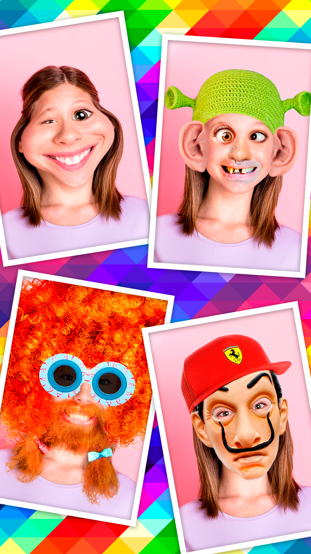 اسکرین شات 2 برنامه Funny Face Photo Editor