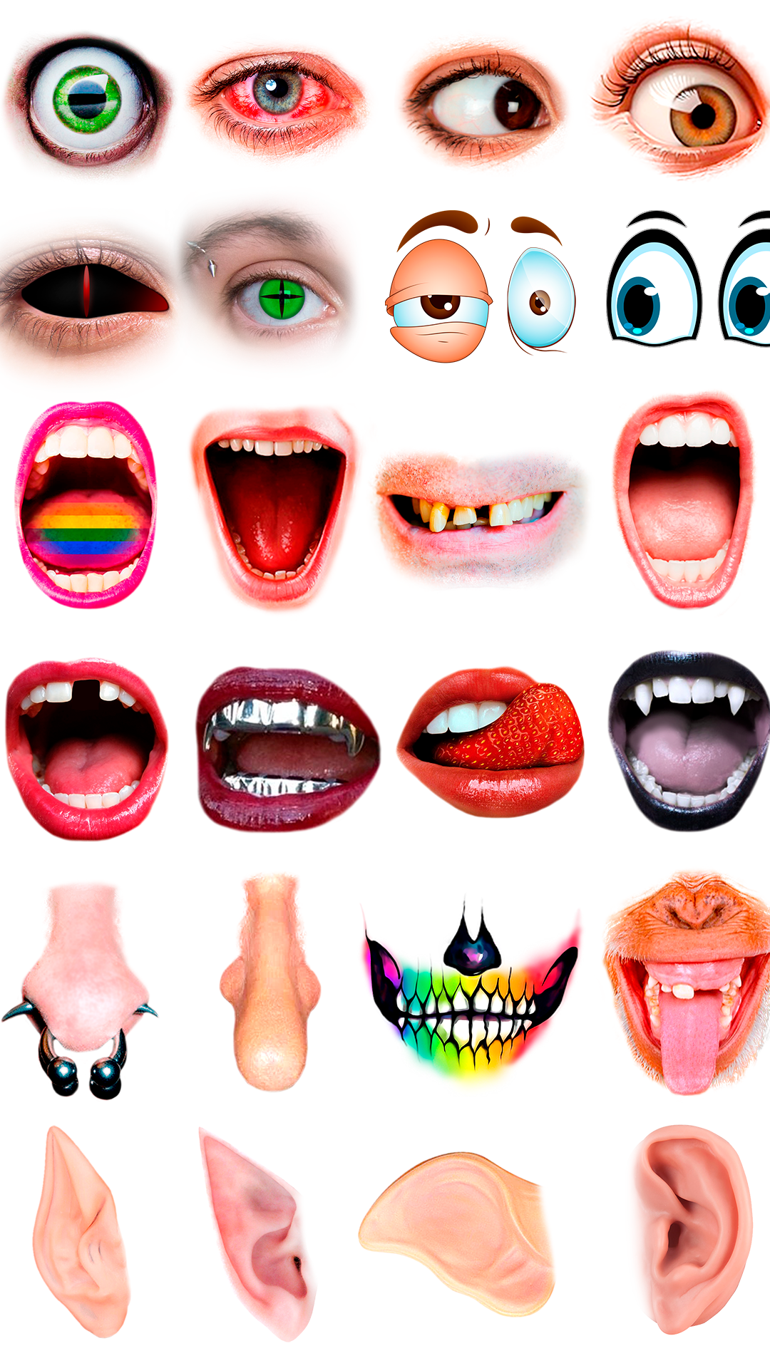 اسکرین شات 3 برنامه Funny Face Photo Editor