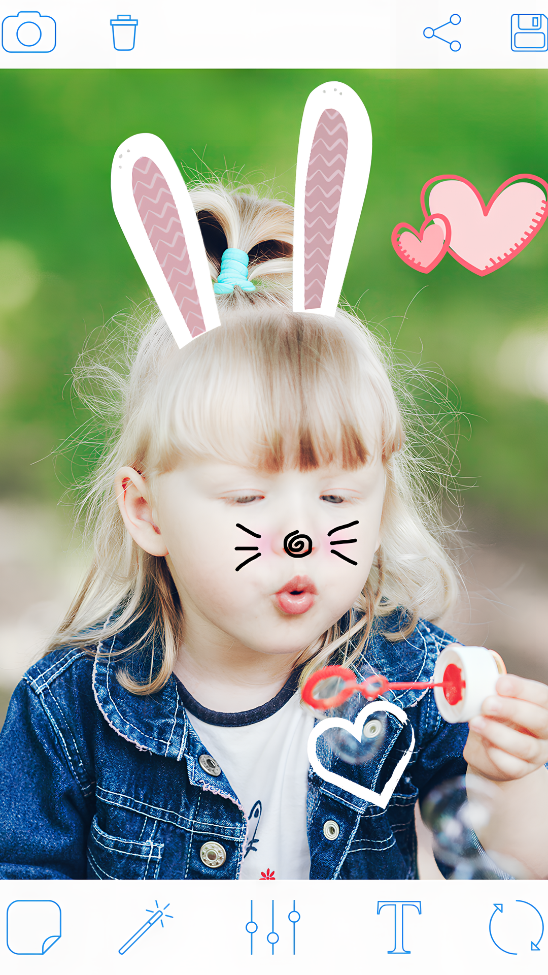 اسکرین شات 5 برنامه Rabbit Face Mask Photo Editor