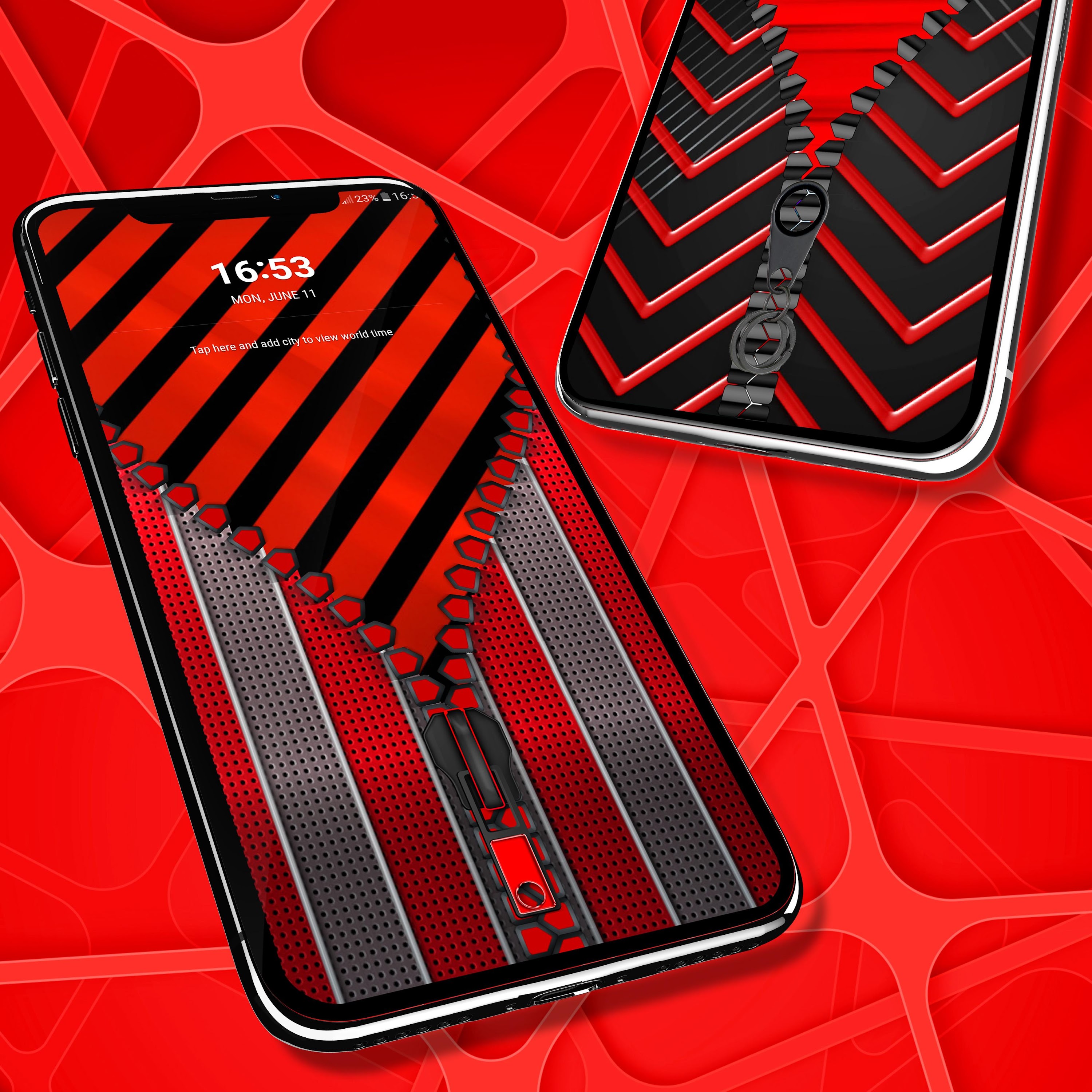 اسکرین شات 3 برنامه Red black zipper