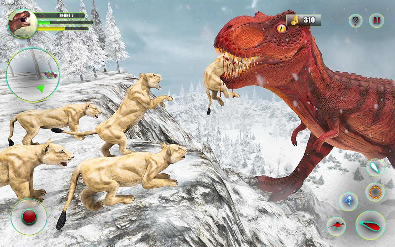 اسکرین شات 5 بازی Dinosaur Games Simulator Dino Attack 3D
