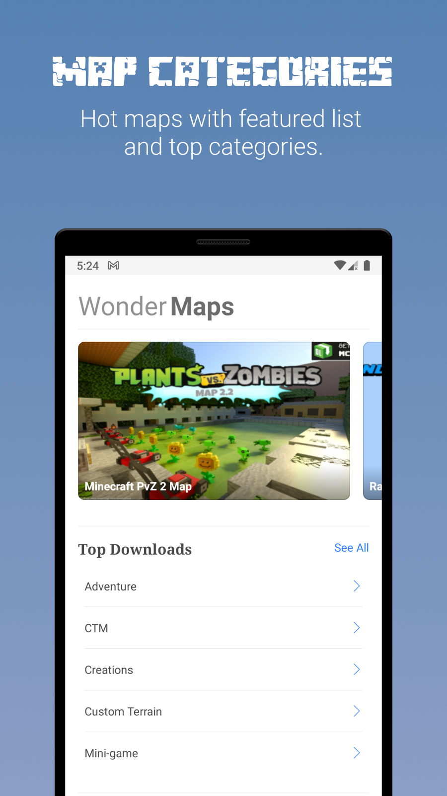 اسکرین شات 2 برنامه Minecraft Maps Bedrock Edition