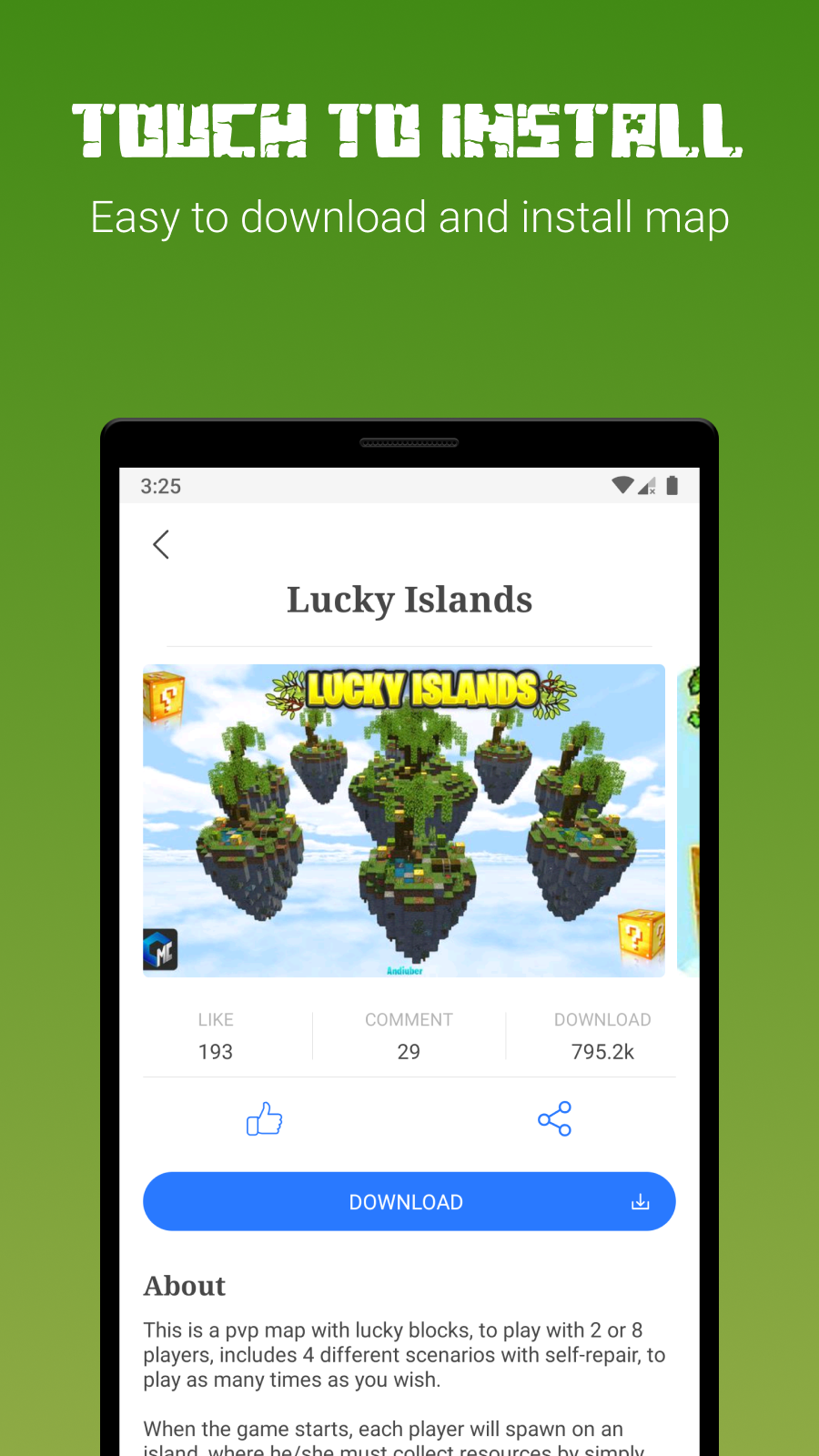 اسکرین شات 4 برنامه Minecraft Maps Bedrock Edition