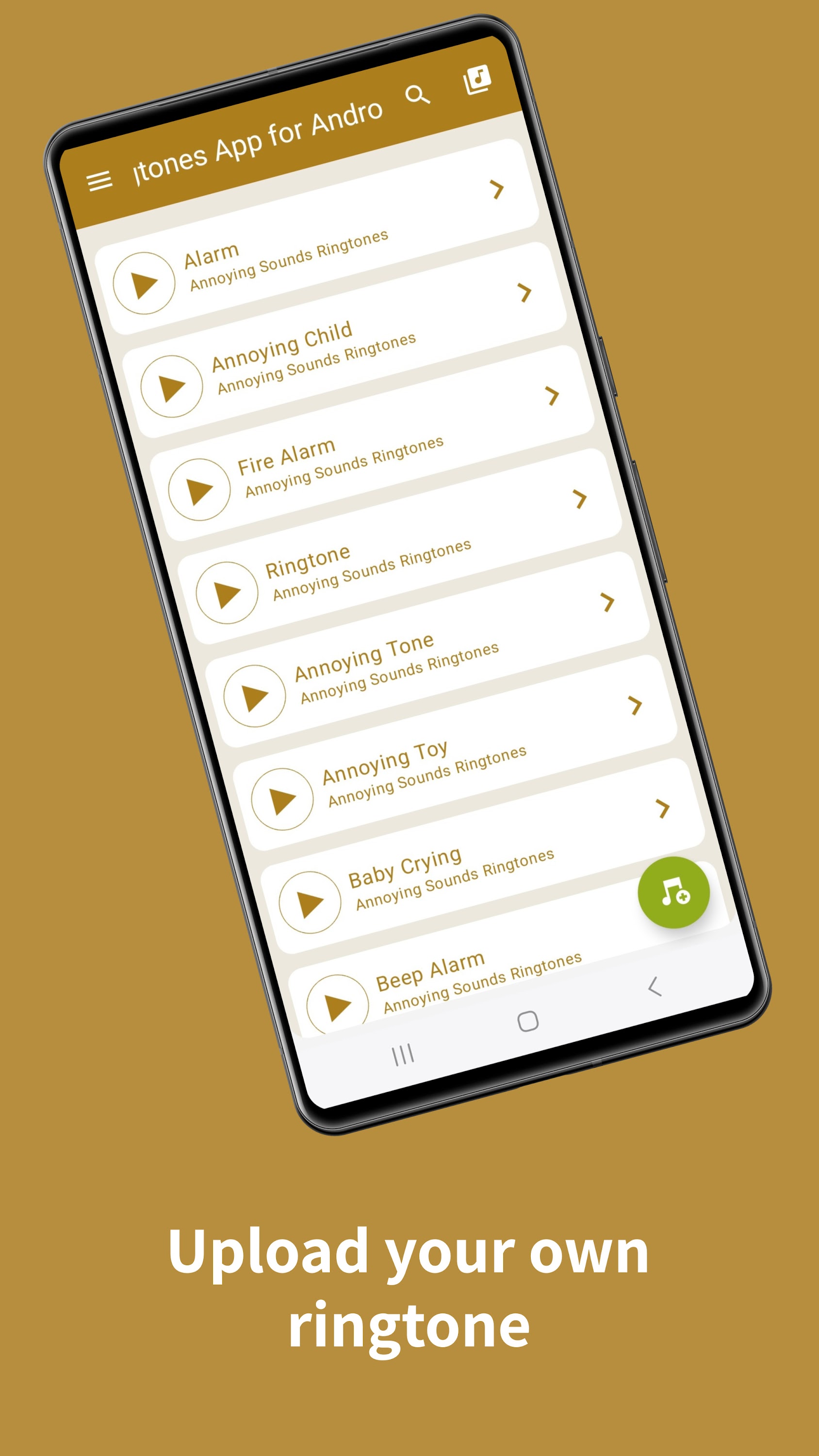 اسکرین شات 2 برنامه Ringtones App for Android™