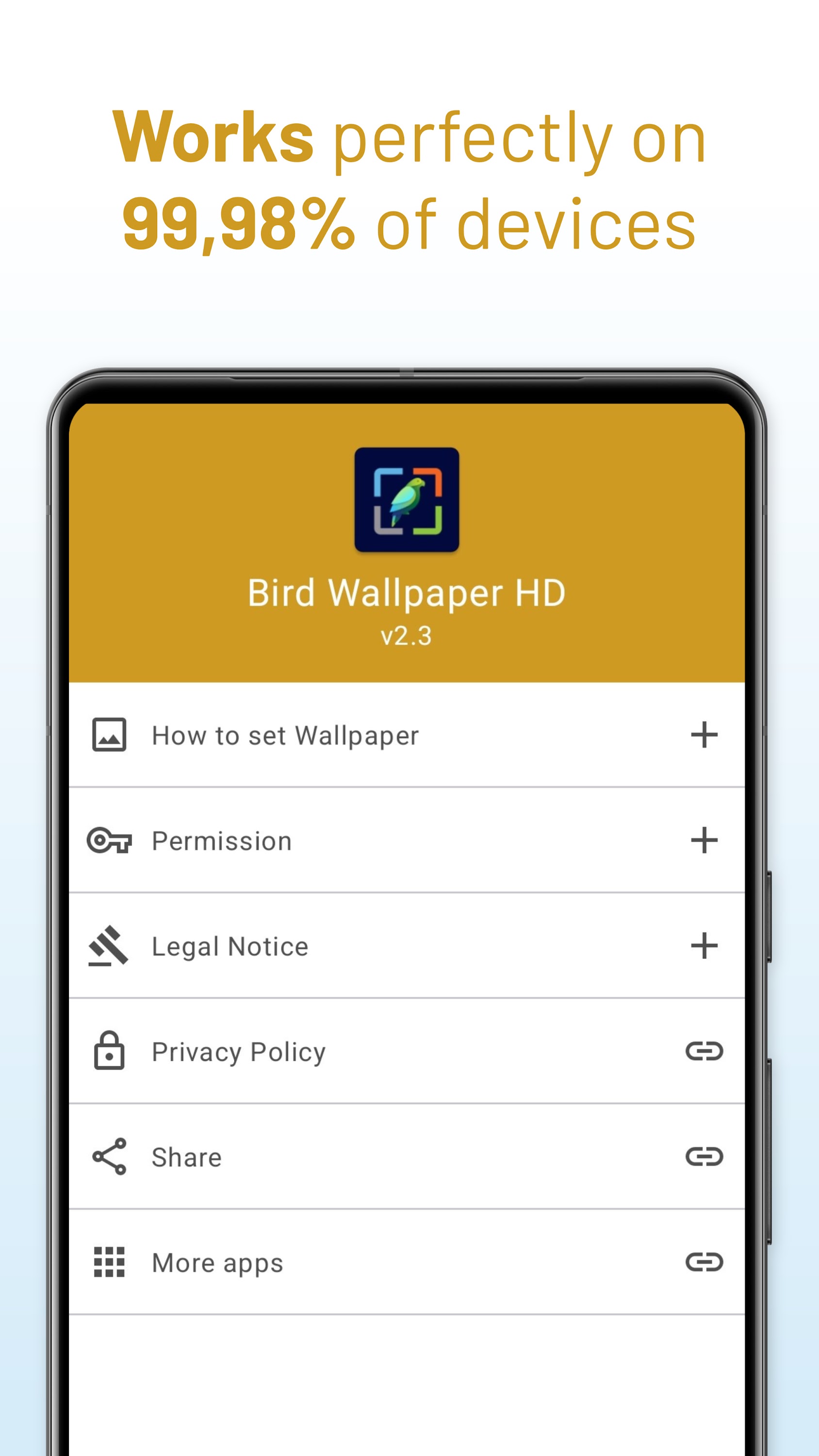اسکرین شات 5 برنامه Bird Wallpaper HD