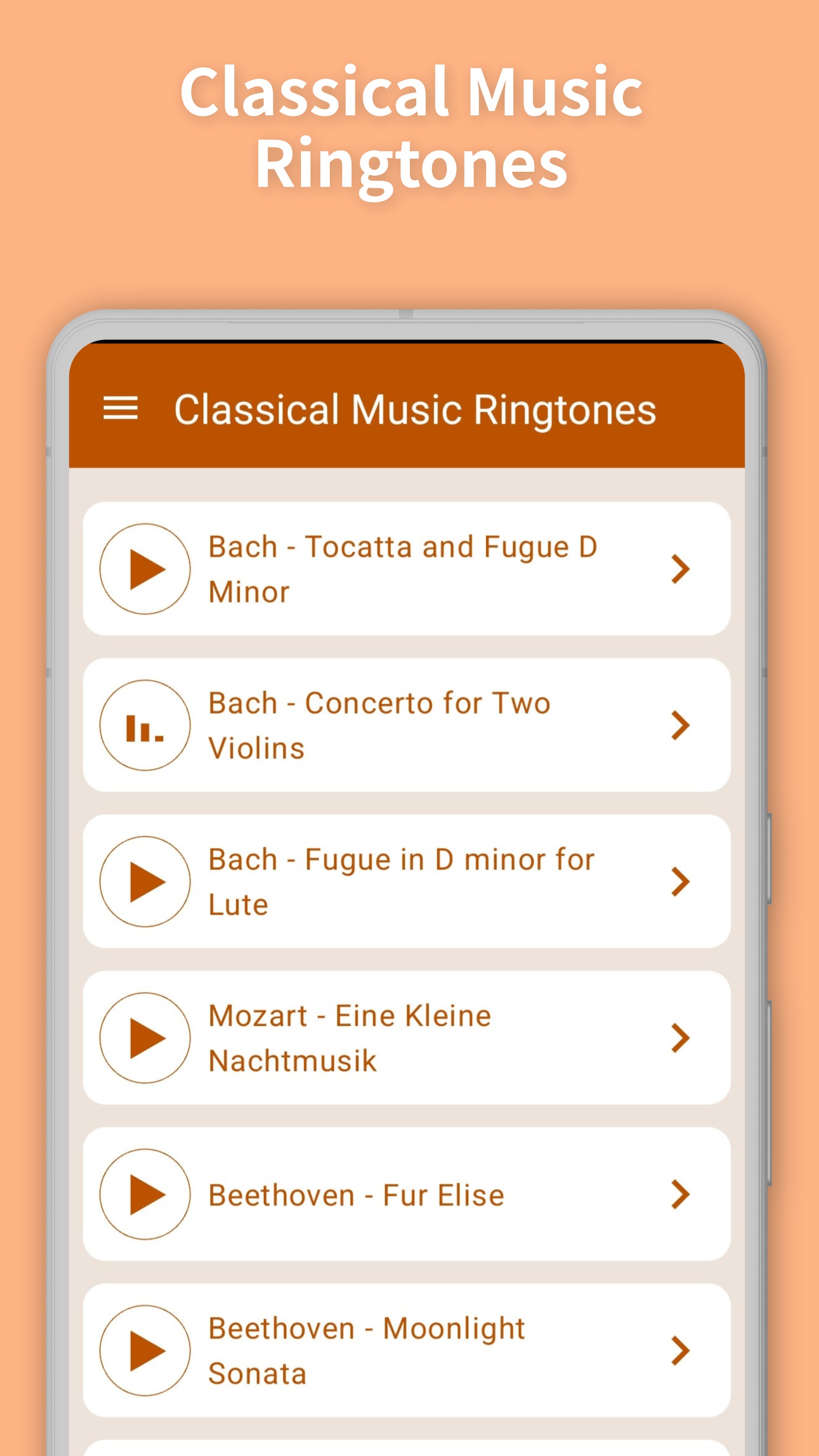اسکرین شات 1 برنامه Classical Music Ringtones