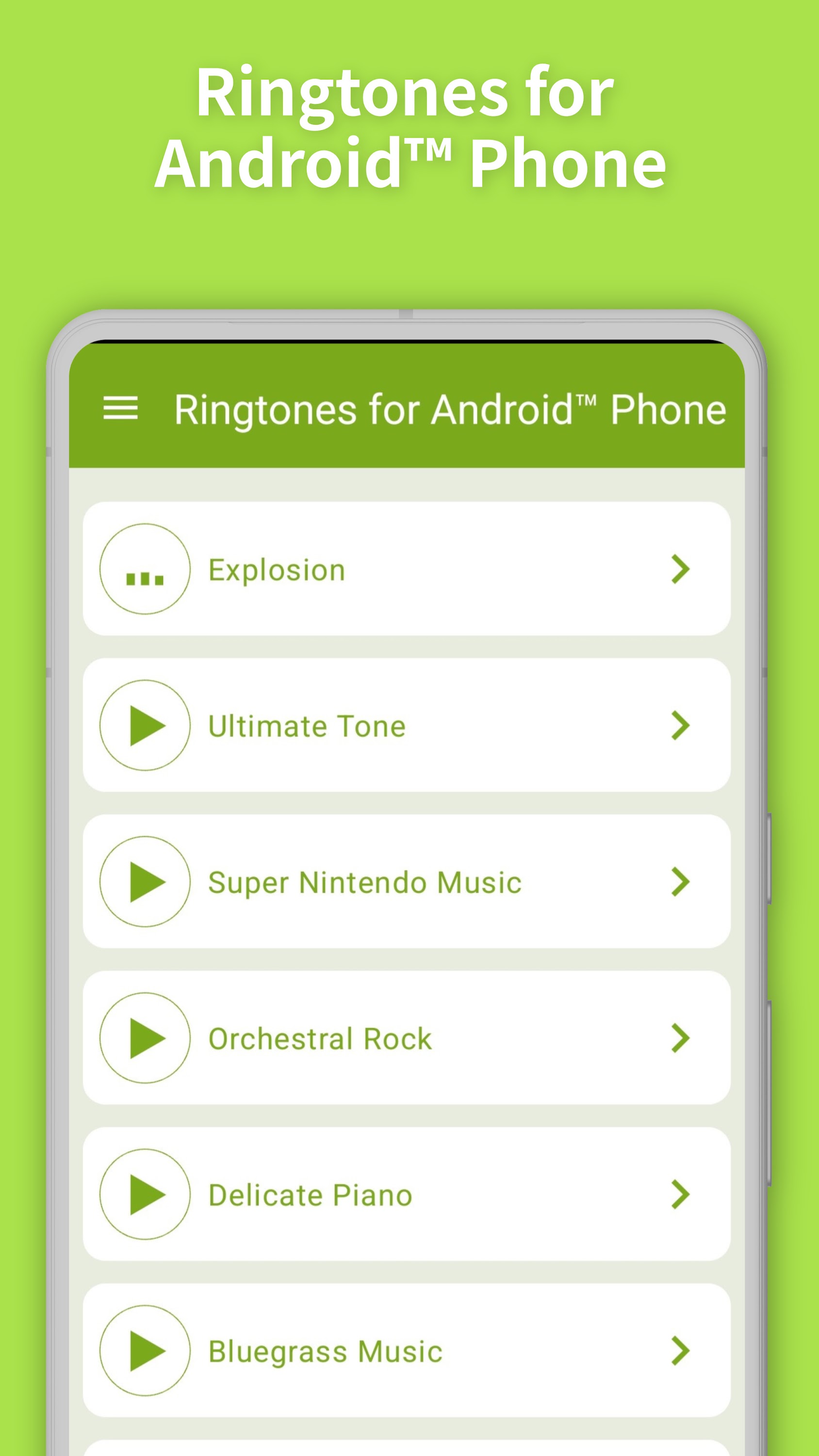 اسکرین شات 1 برنامه Ringtones for Android™ Phone