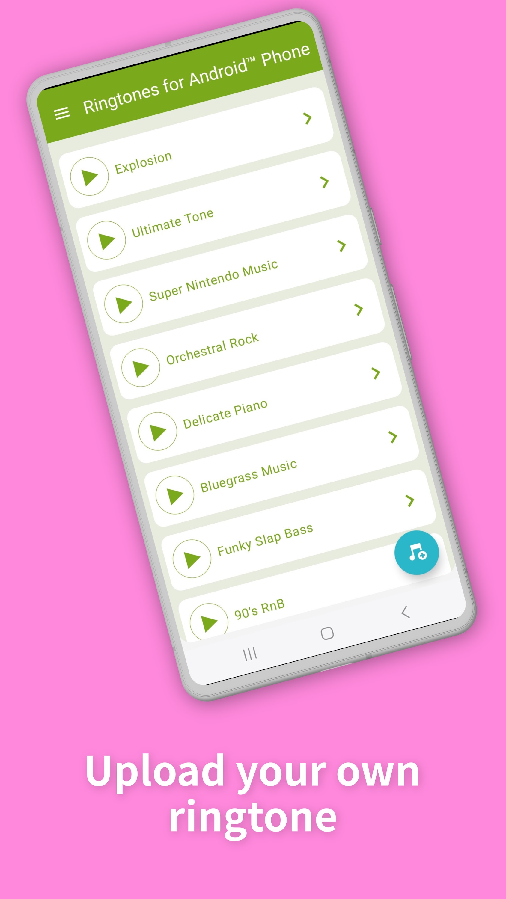 اسکرین شات 2 برنامه Ringtones for Android™ Phone