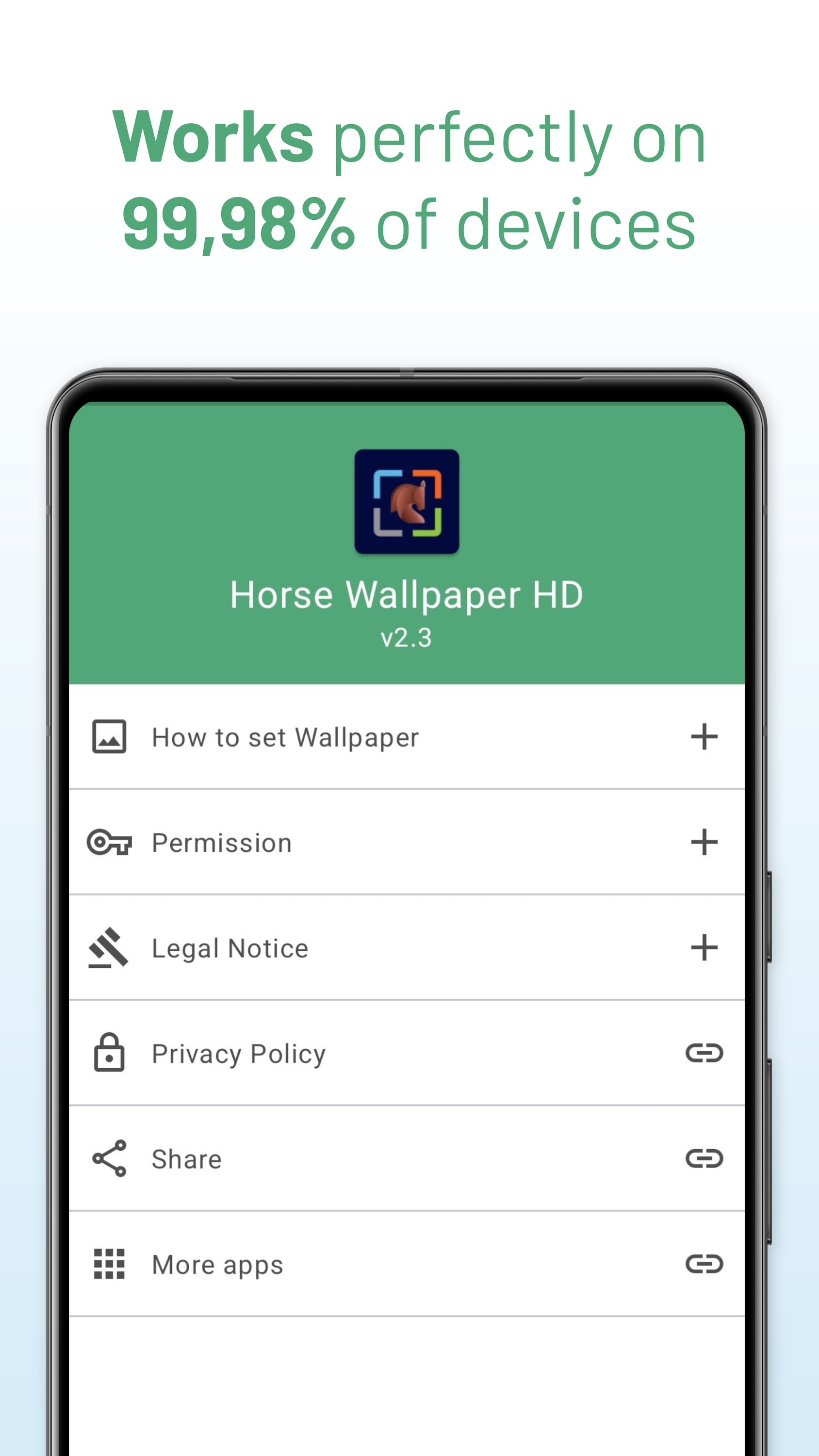 اسکرین شات 5 برنامه Horse Wallpaper HD