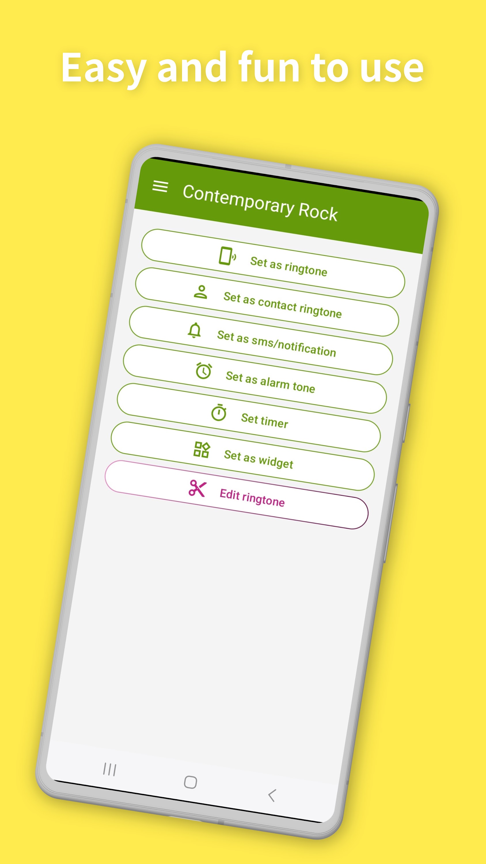 اسکرین شات 3 برنامه Music Ringtones