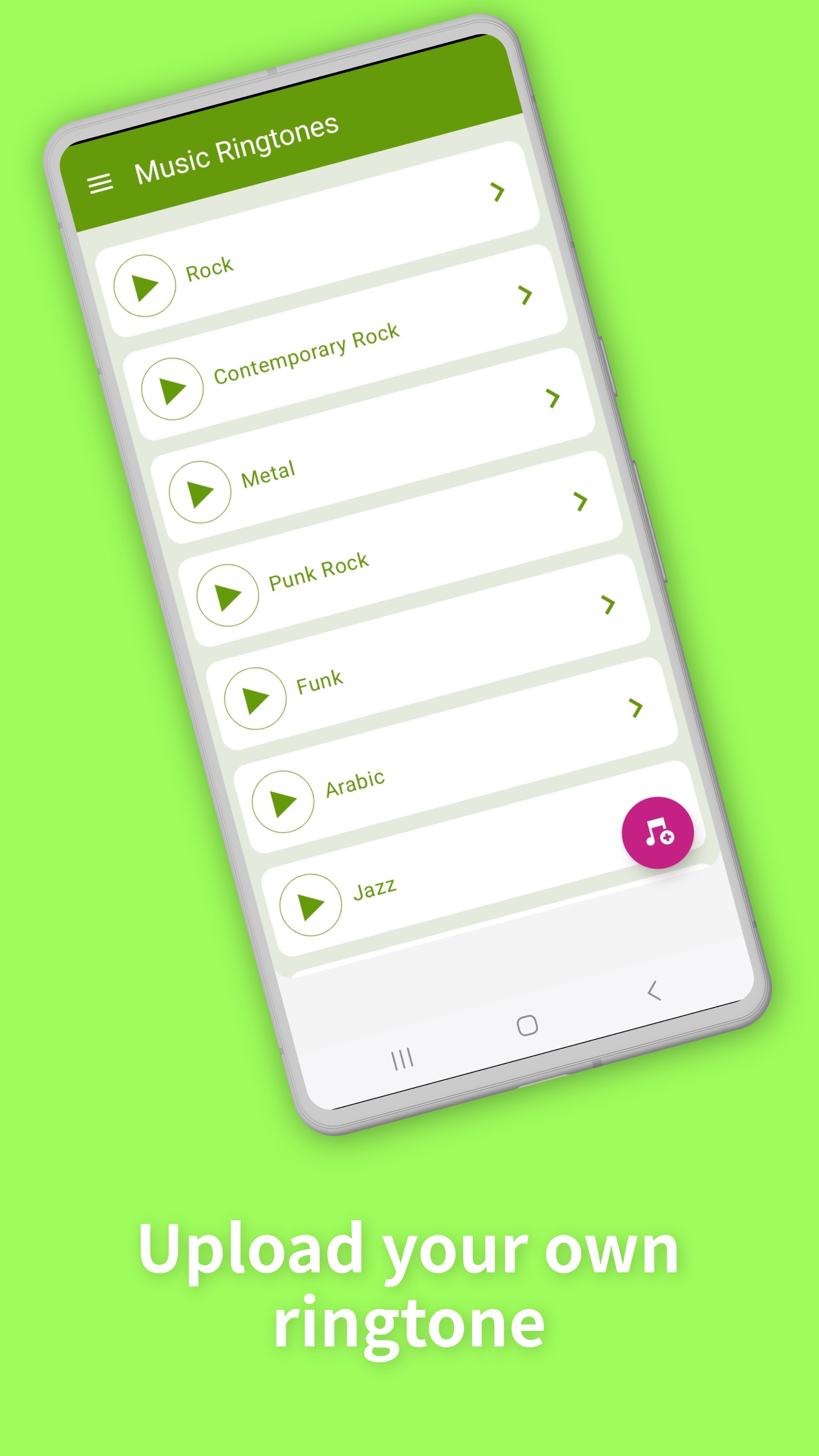 اسکرین شات 2 برنامه Music Ringtones