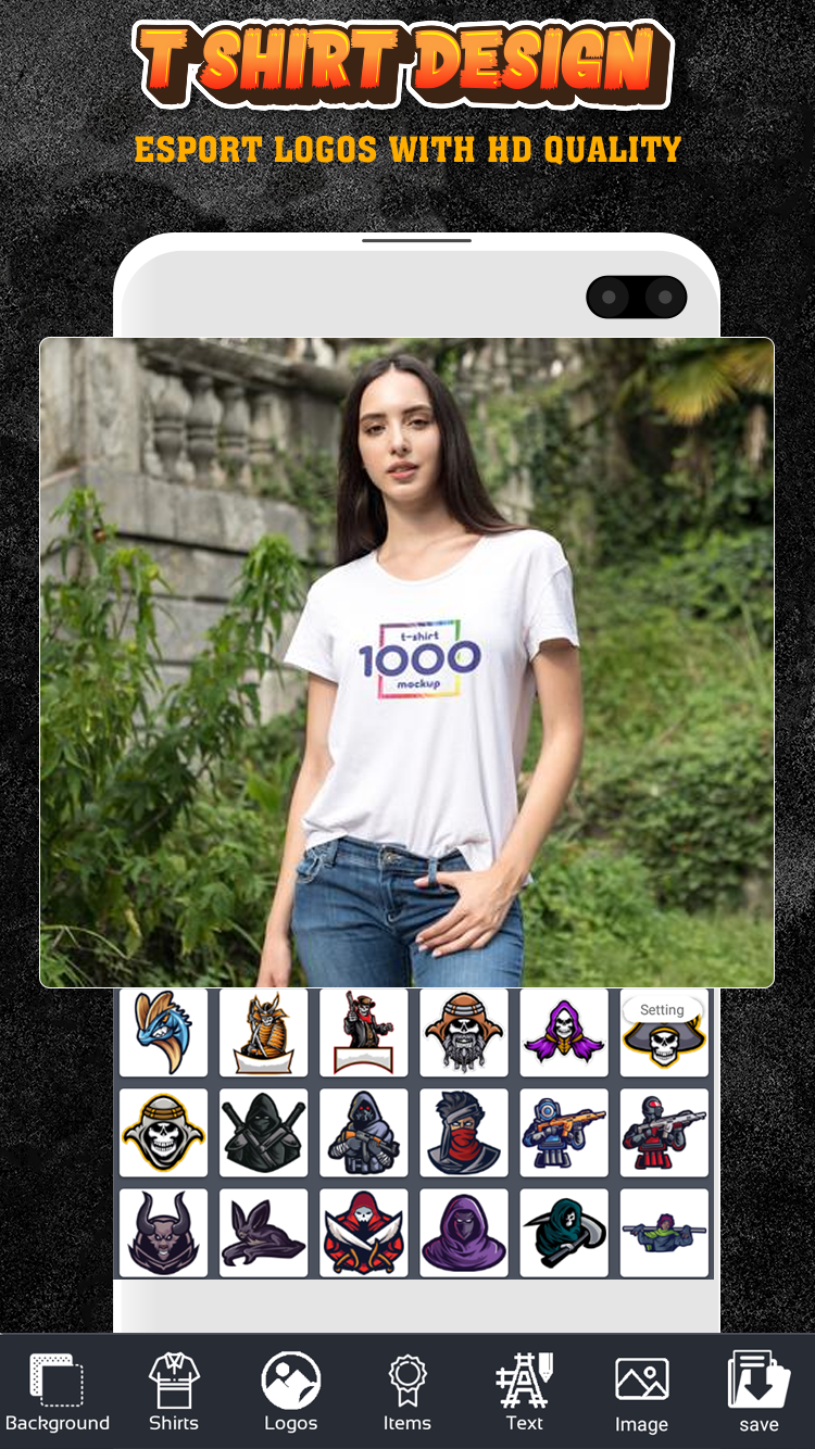 اسکرین شات 1 برنامه T-Shirt Design -Custom TShirts