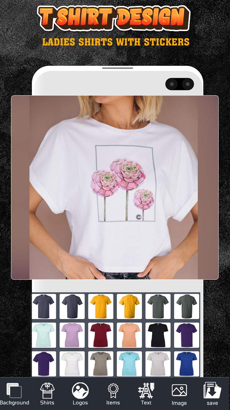 اسکرین شات 2 برنامه T-Shirt Design -Custom TShirts