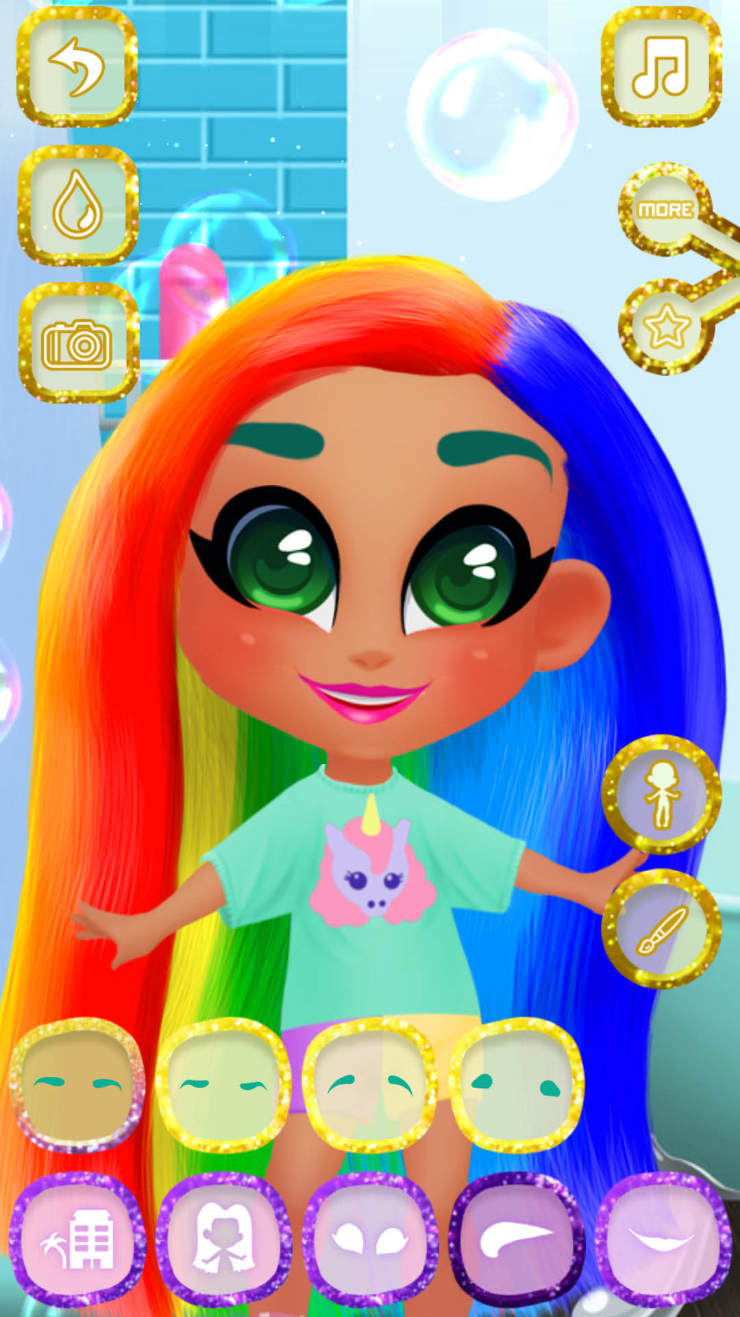 اسکرین شات 2 بازی Candy Hair Salon - Doll Games
